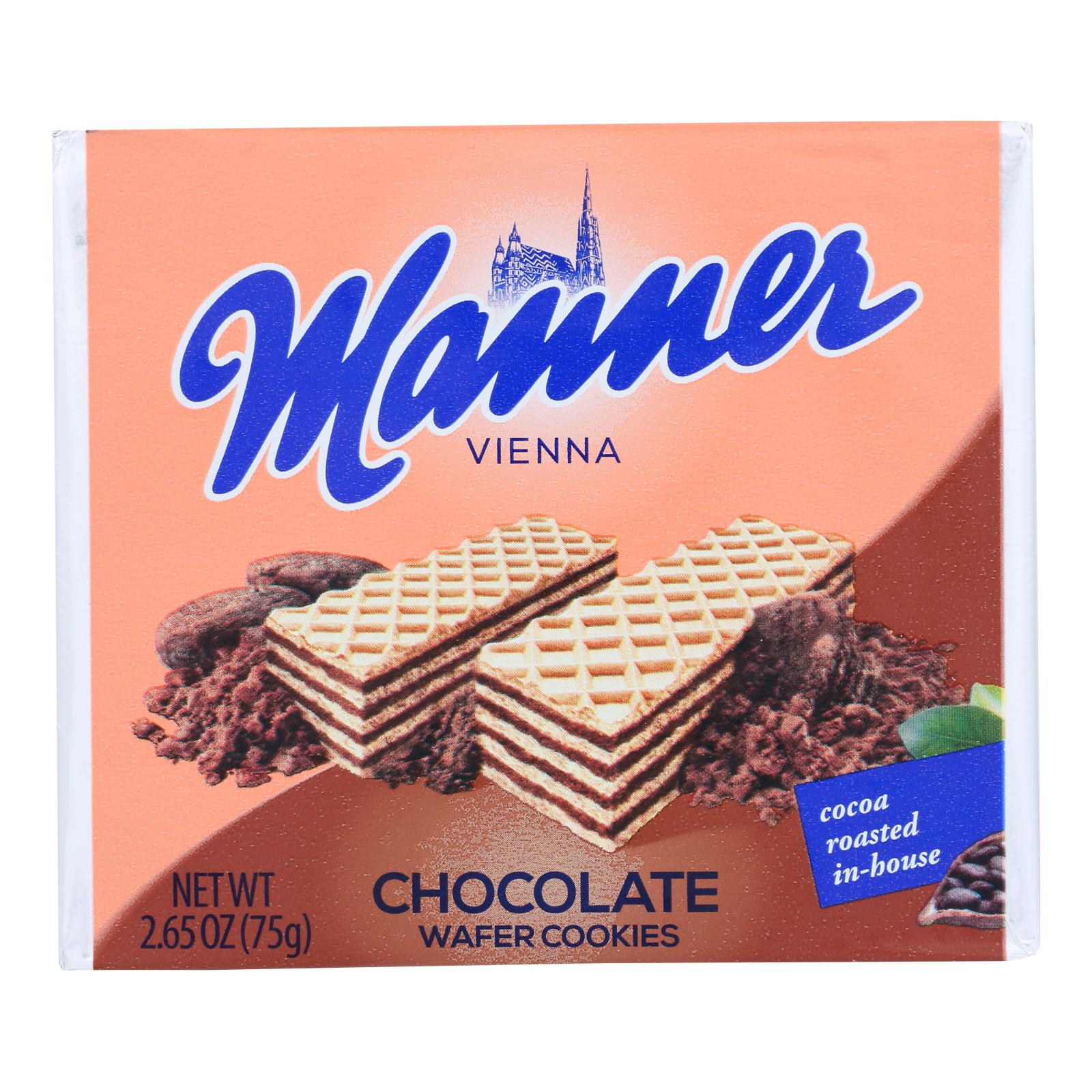 Manner - Wager Chocolate - Case Of 12 - 2.65 Oz