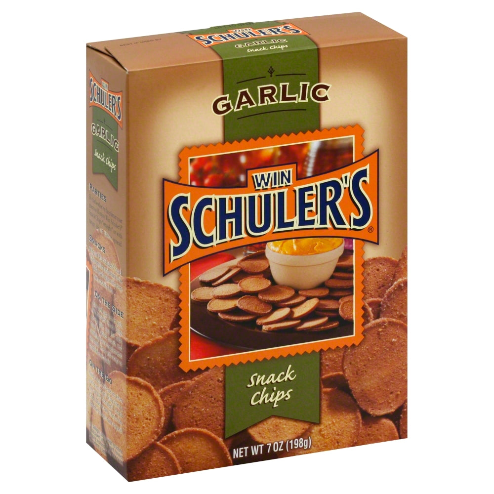 Win Schuler’s Snack Chips Garlic - Pack of 12 - 7 oz