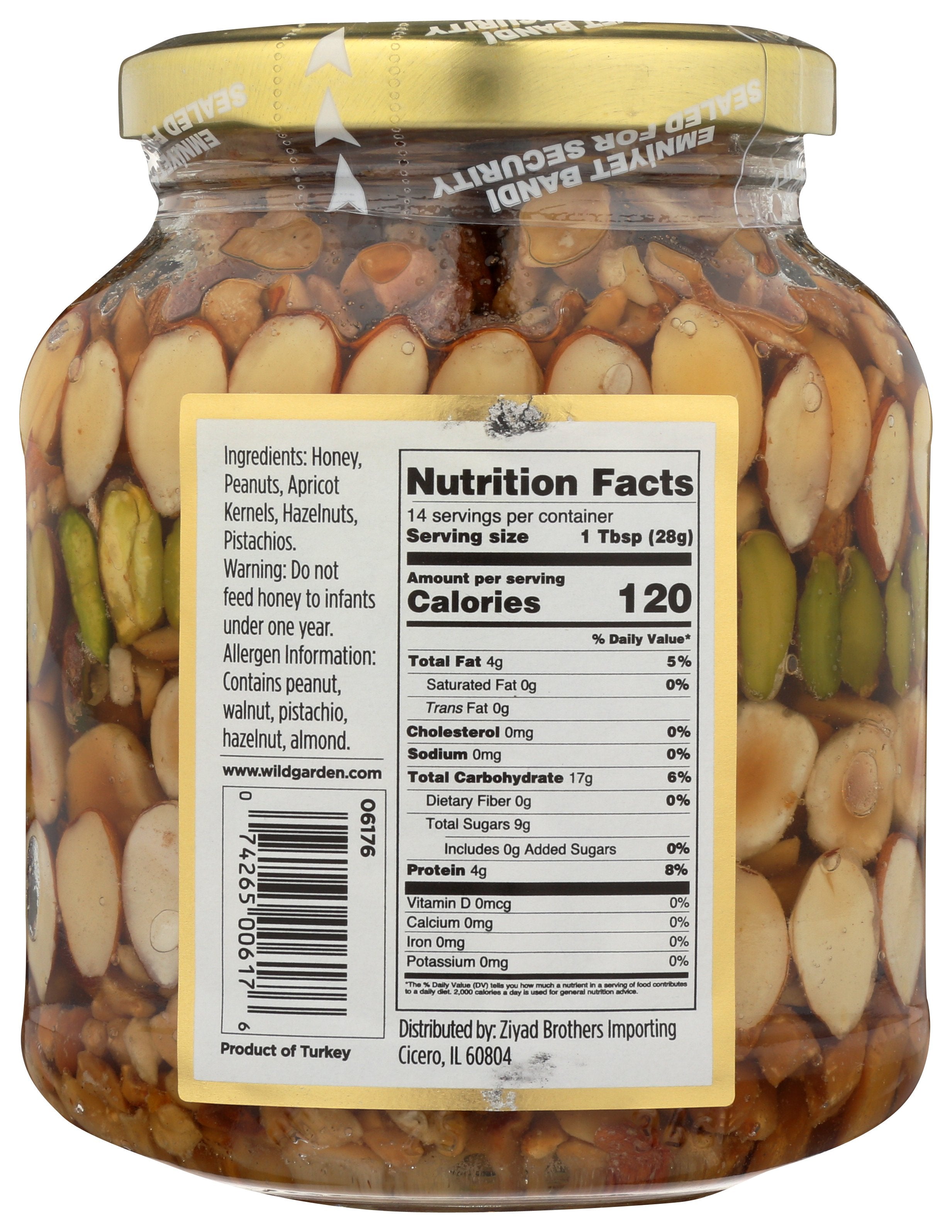 WILD GARDEN HONEY WITH NUTS - Case of 6