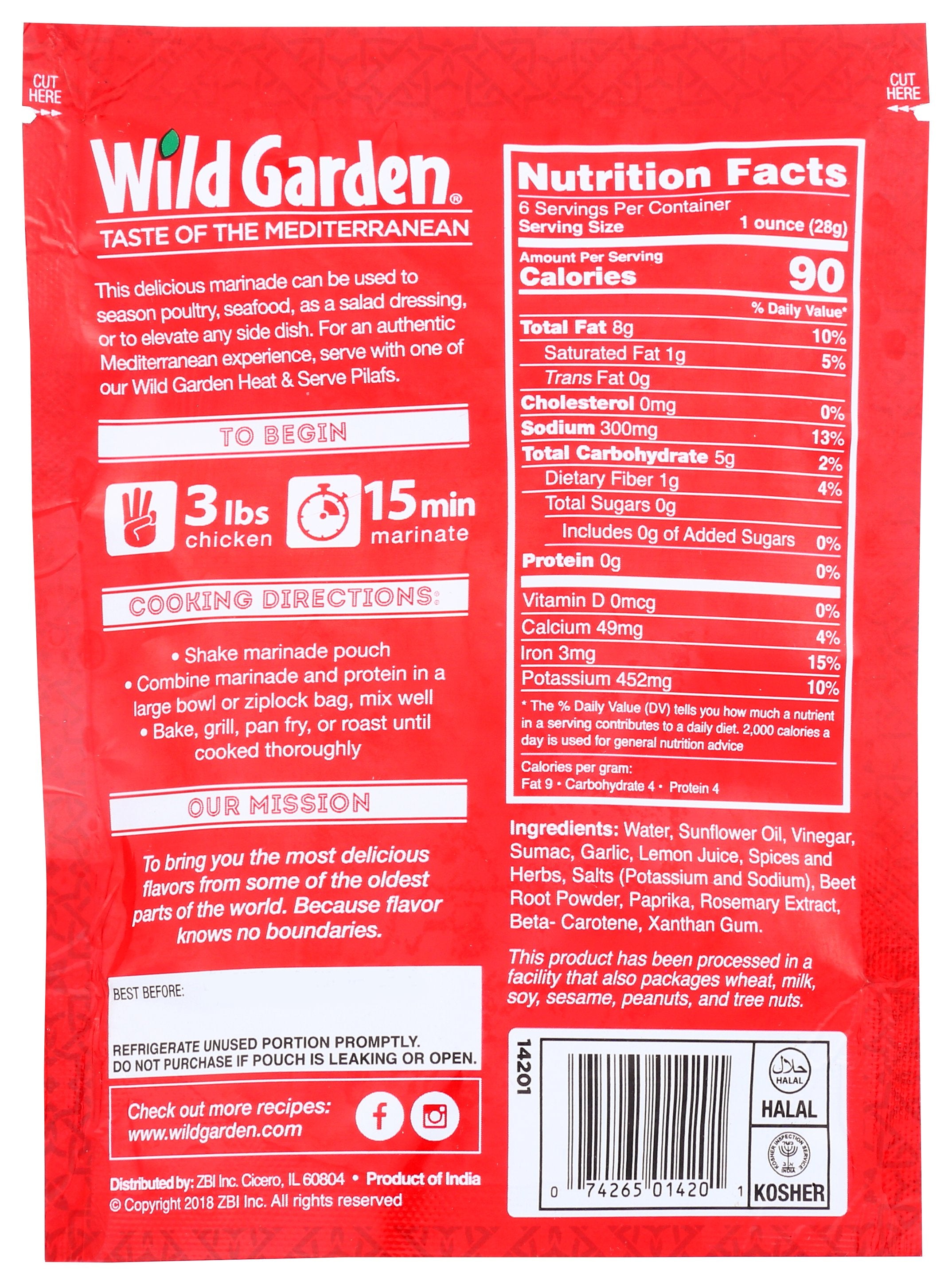WILD GARDEN MARINADE PERSIAN - Case of 6