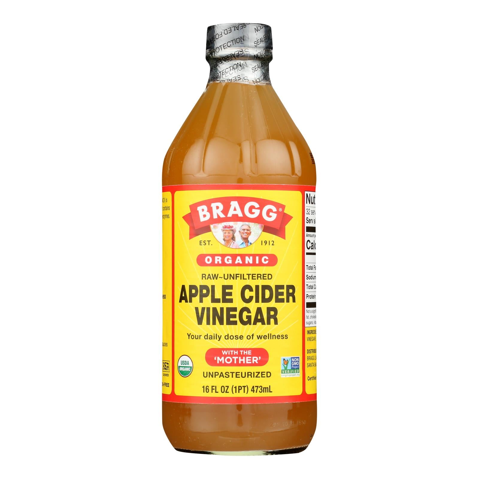 Bragg - Apple Cider Vinegar - Organic - Raw - Unfiltered - 16 Oz - Case Of 12