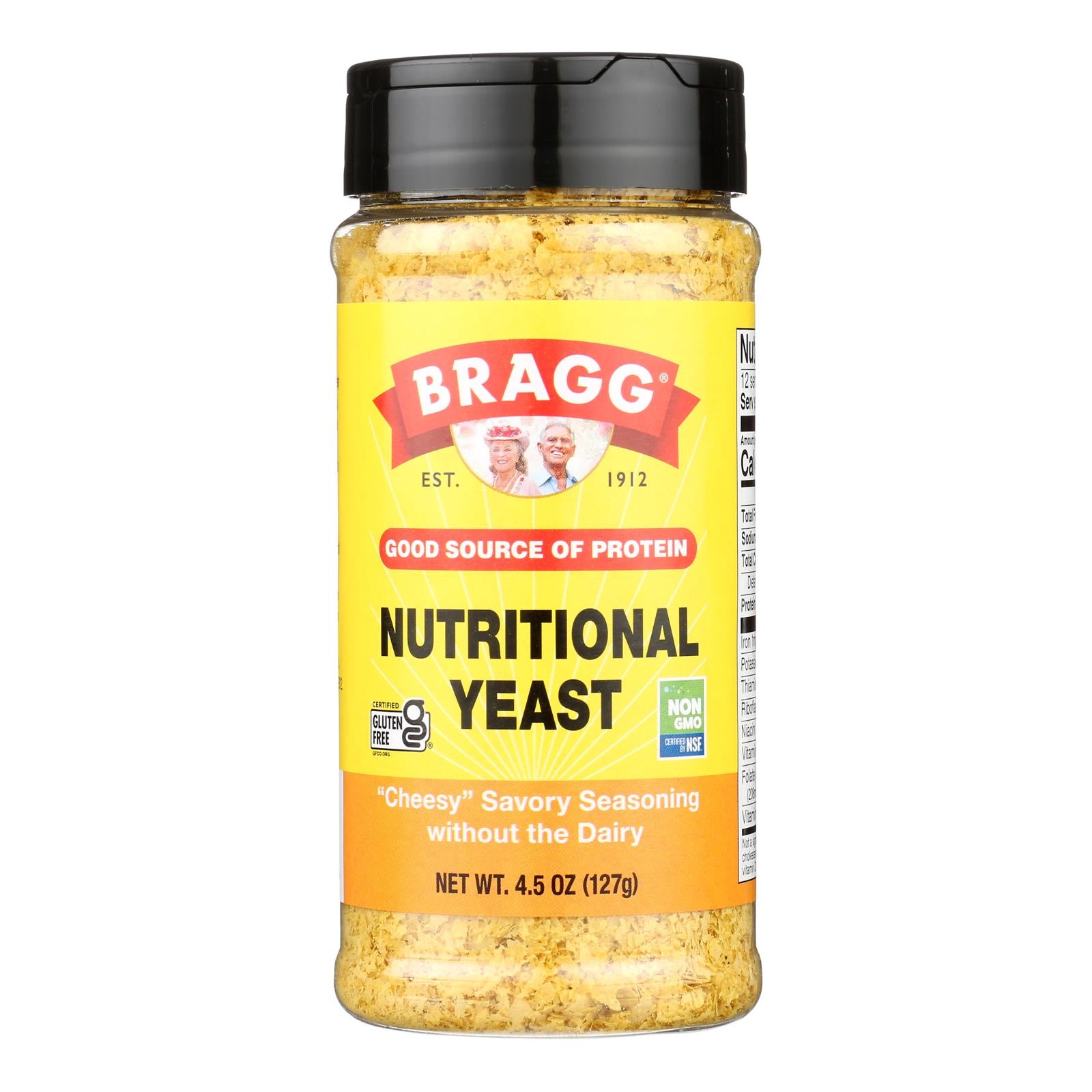 Bragg - Seasoning - Nutritional Yeast - Premium - 4.5 Oz - Case Of 12