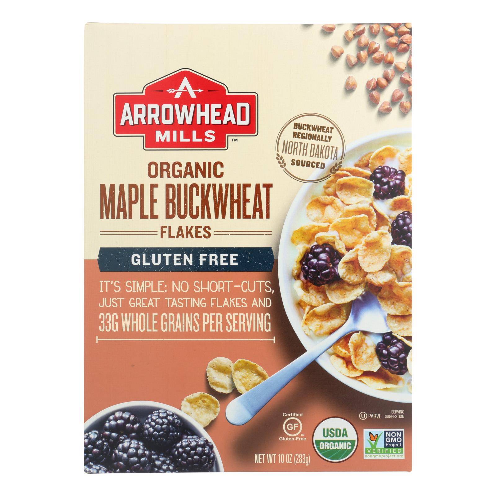 Arrowhead Mills - Cereal - Maple Buckwheat Flakes - Case Of 6 - 10 Oz.