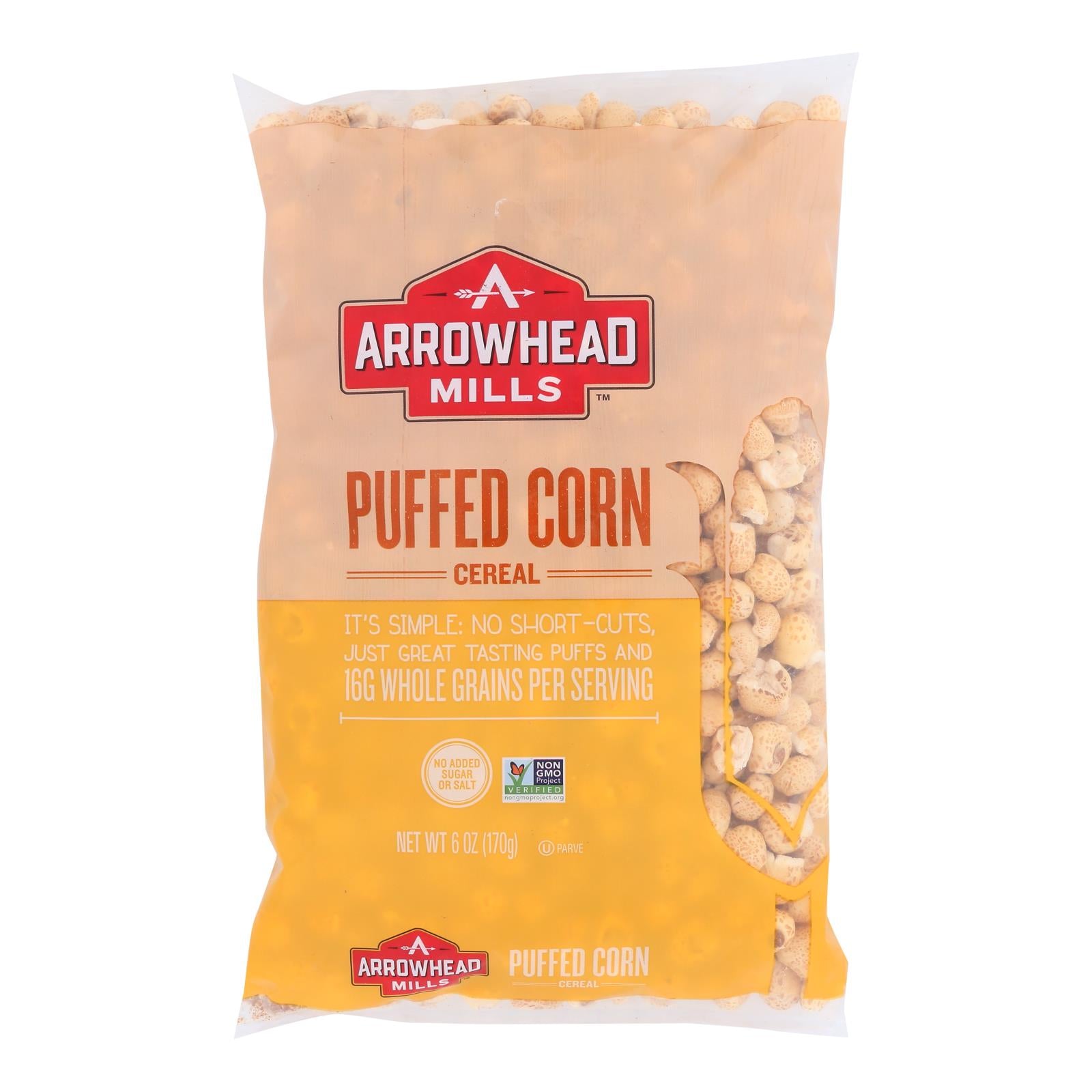 Arrowhead Mills - All Natural Puffed Corn Cereal - Case Of 12 - 6 Oz.