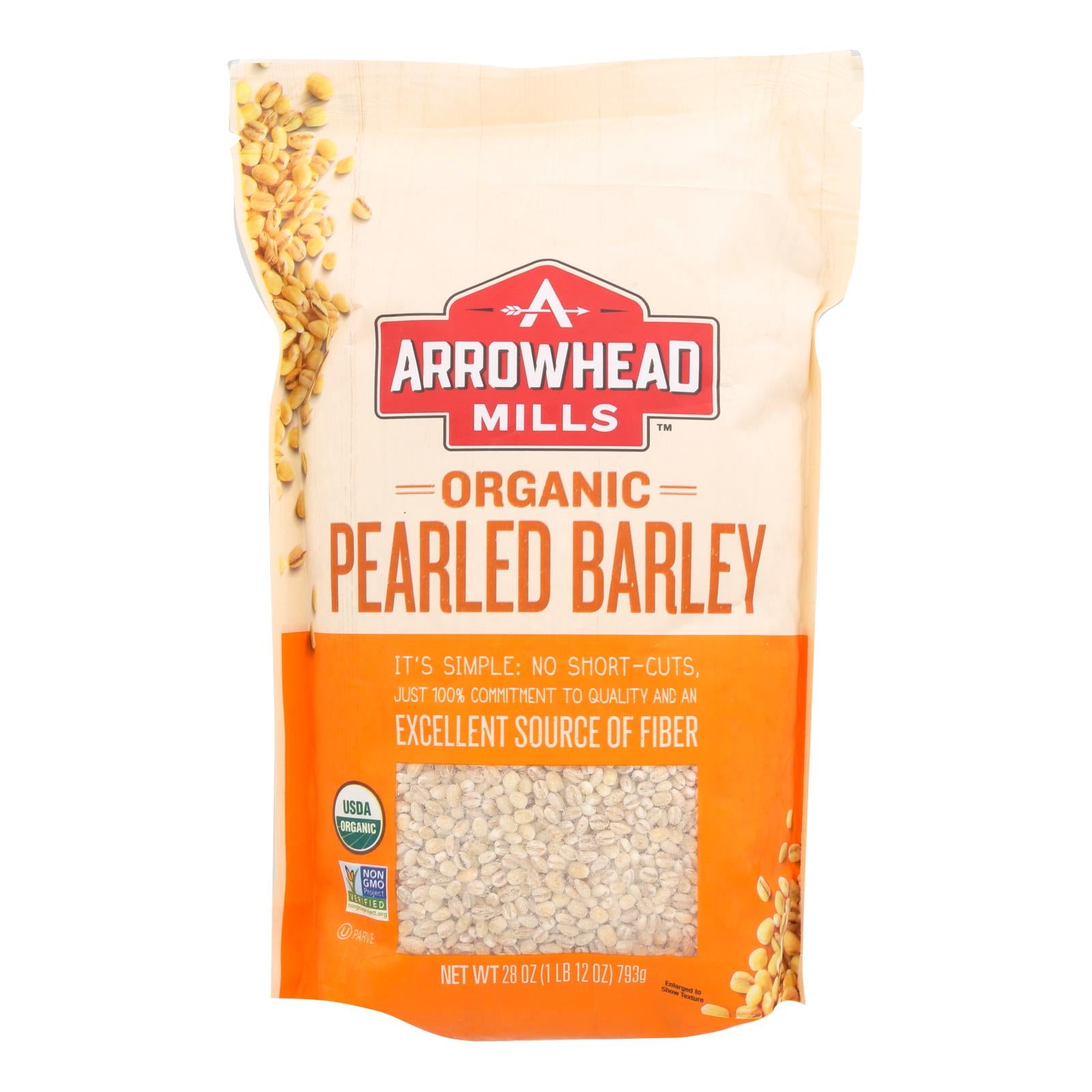 Arrowhead Mills - Organic Barley - Pearled - Case Of 6 - 28 Oz.