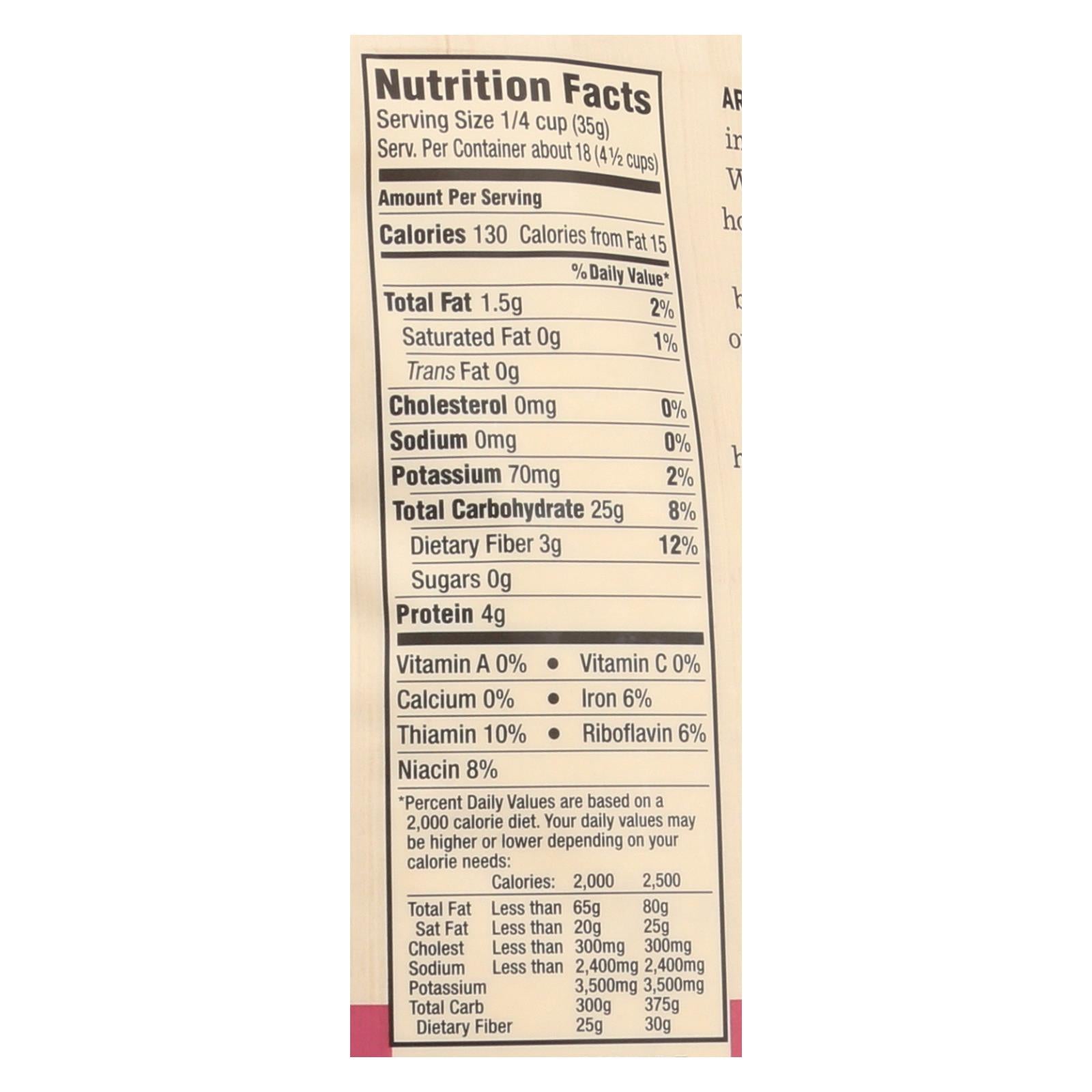 Arrowhead Mills - Organic Millet Flour - Gluten Free - Case Of 6 - 23 Oz.