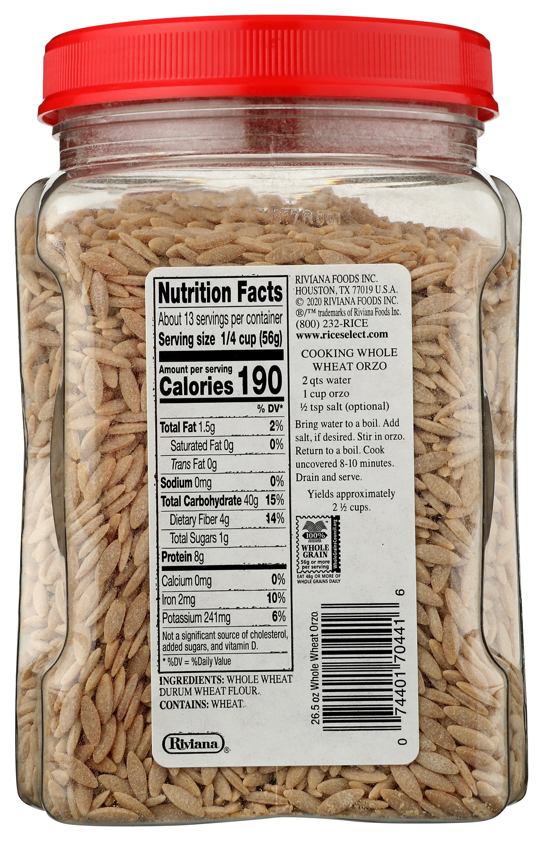 RICESELECT ORZO WHL WHT - Case of 4