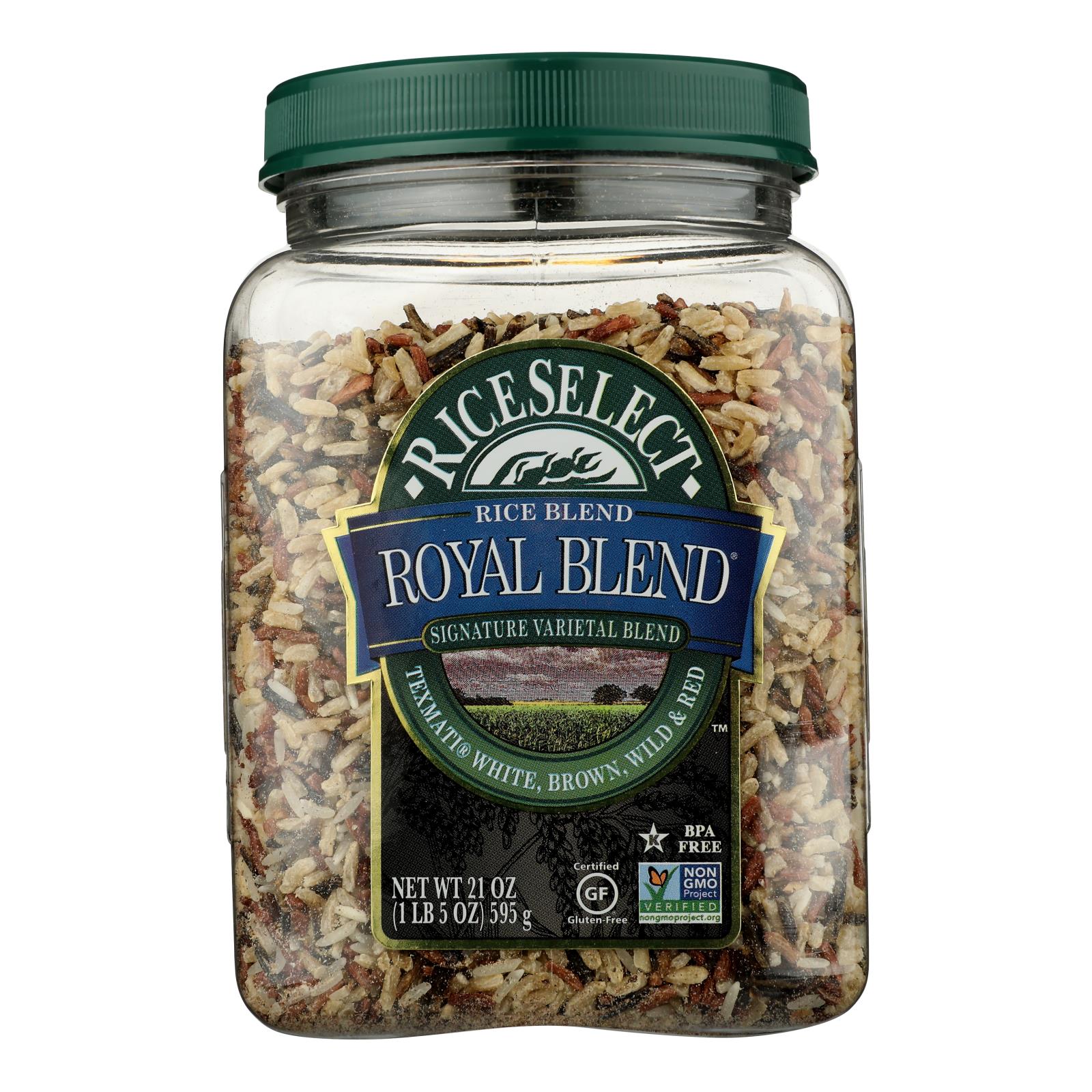 Rice Select Royal Blend - White Brown And Red - Case Of 4 - 21 Oz.