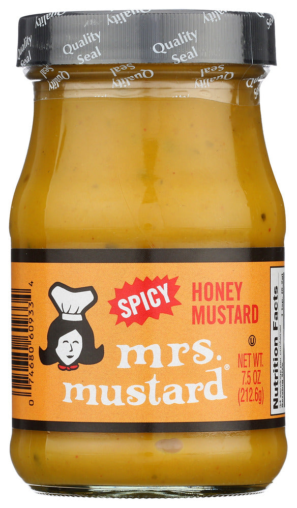 Mrs. Mustard Spicy Honey Mustard - Case of 6 - 7.5 oz