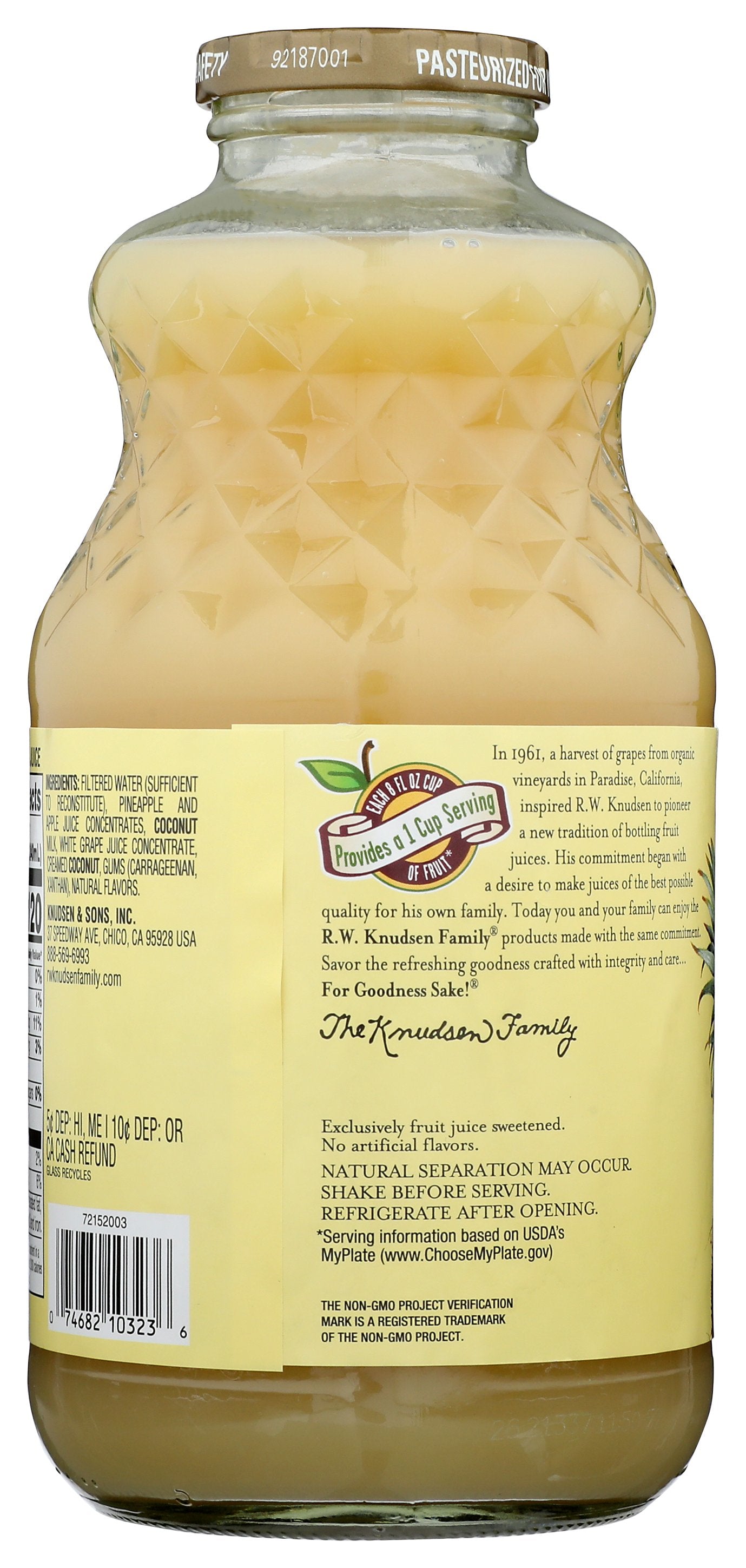 KNUDSEN JUICE PINEAPLE COCONUT - Case of 6