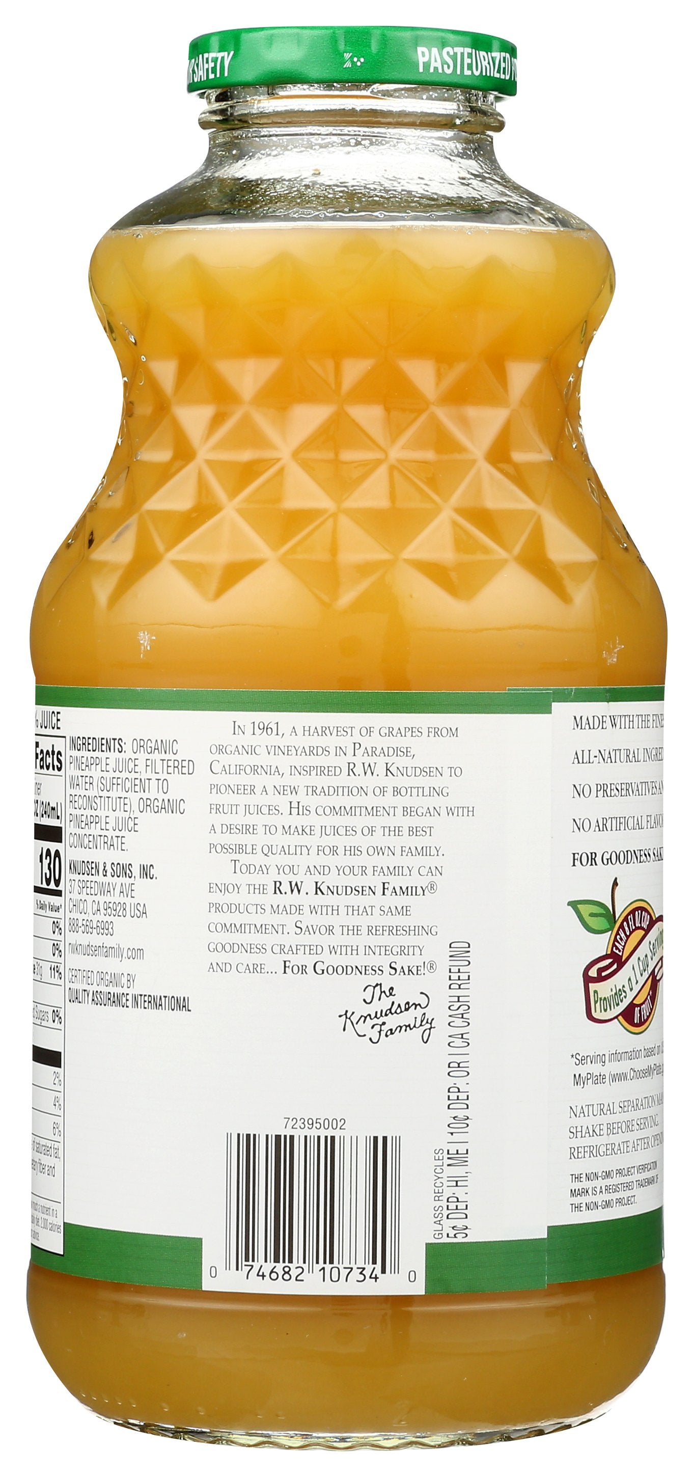 KNUDSEN JUICE PINEAPPLE - Case of 6