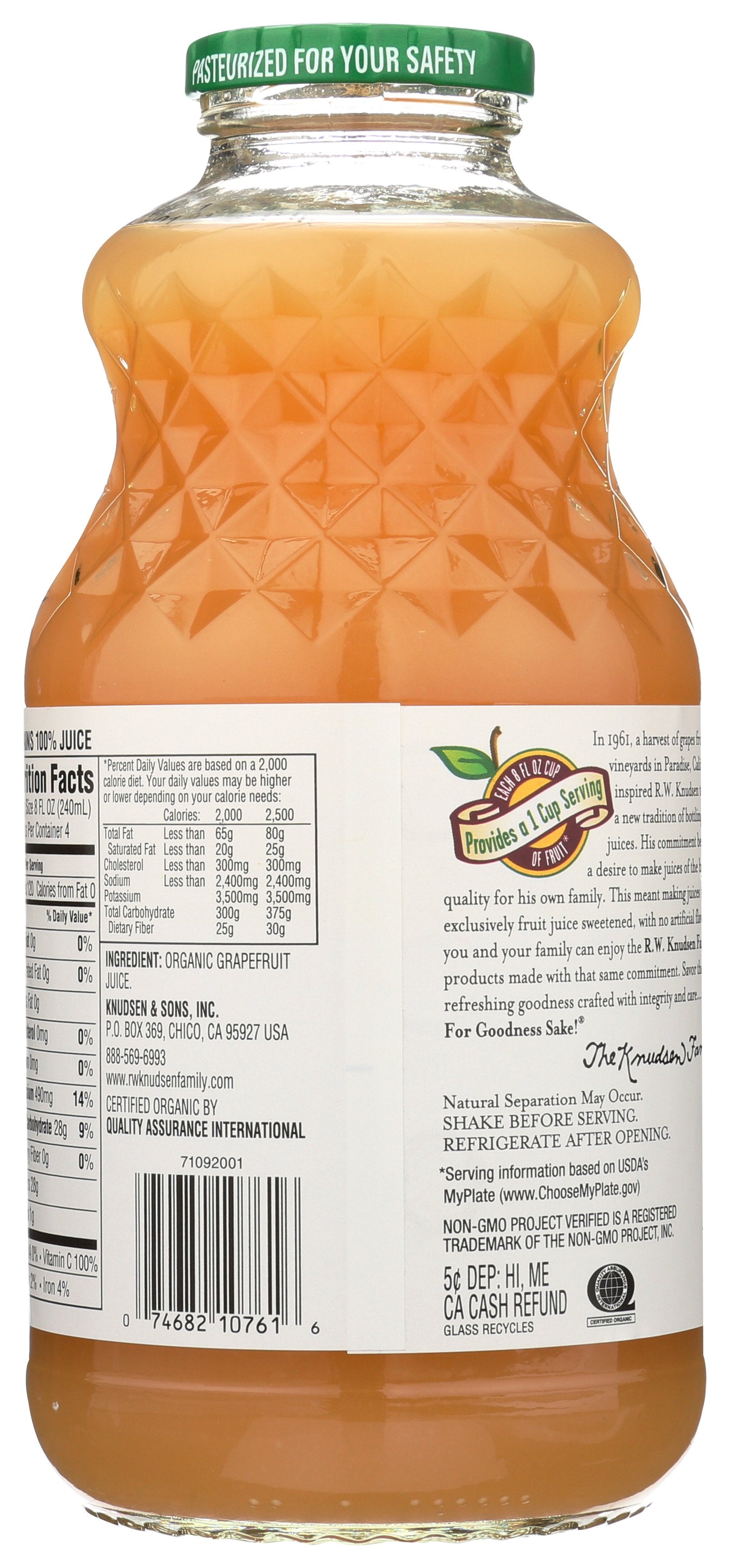 KNUDSEN JUICE GRAPEFRUIT - Case of 6