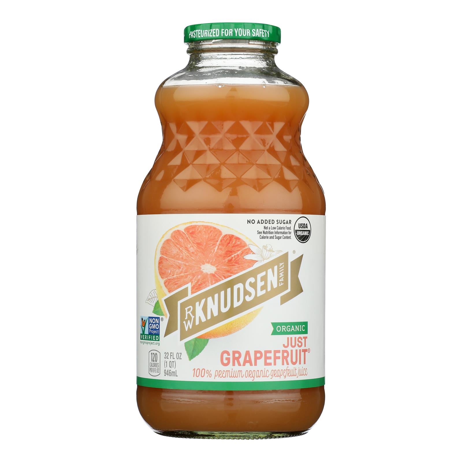 R.W. Knudsen - Organic Juice - Grapefruit - Case of 6 - 32 fl oz