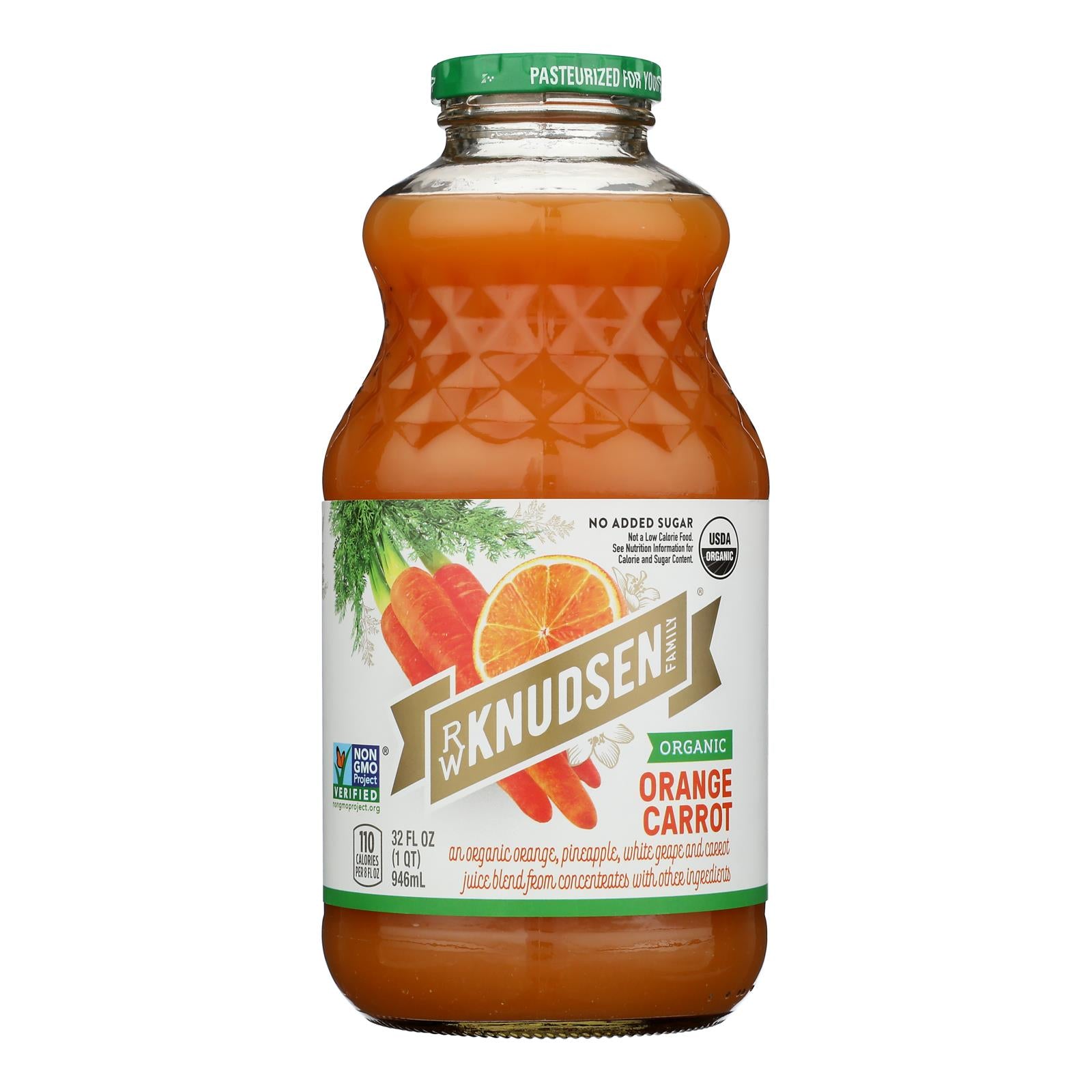 R.W. Knudsen - Organic Juice - Orange Carrot - Case of 6 - 32 fl oz