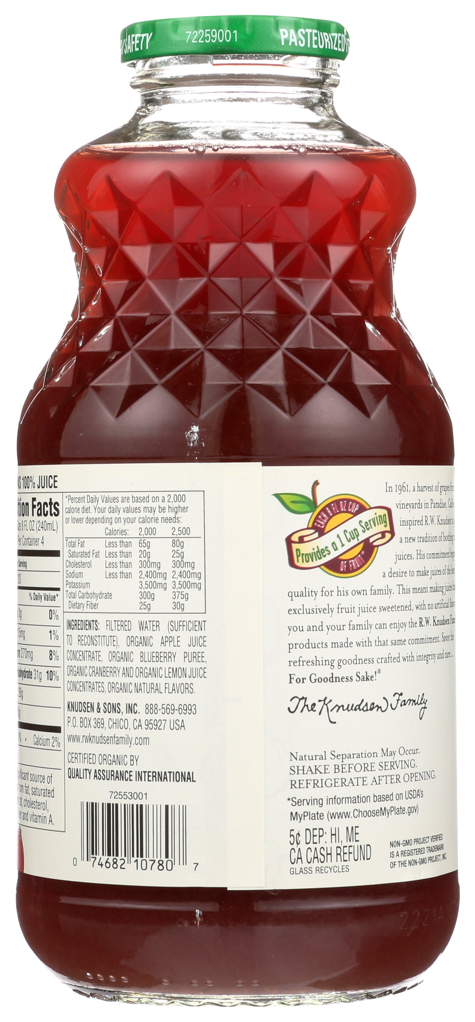 KNUDSEN JUICE CRNBRY BLUBRY - Case of 6