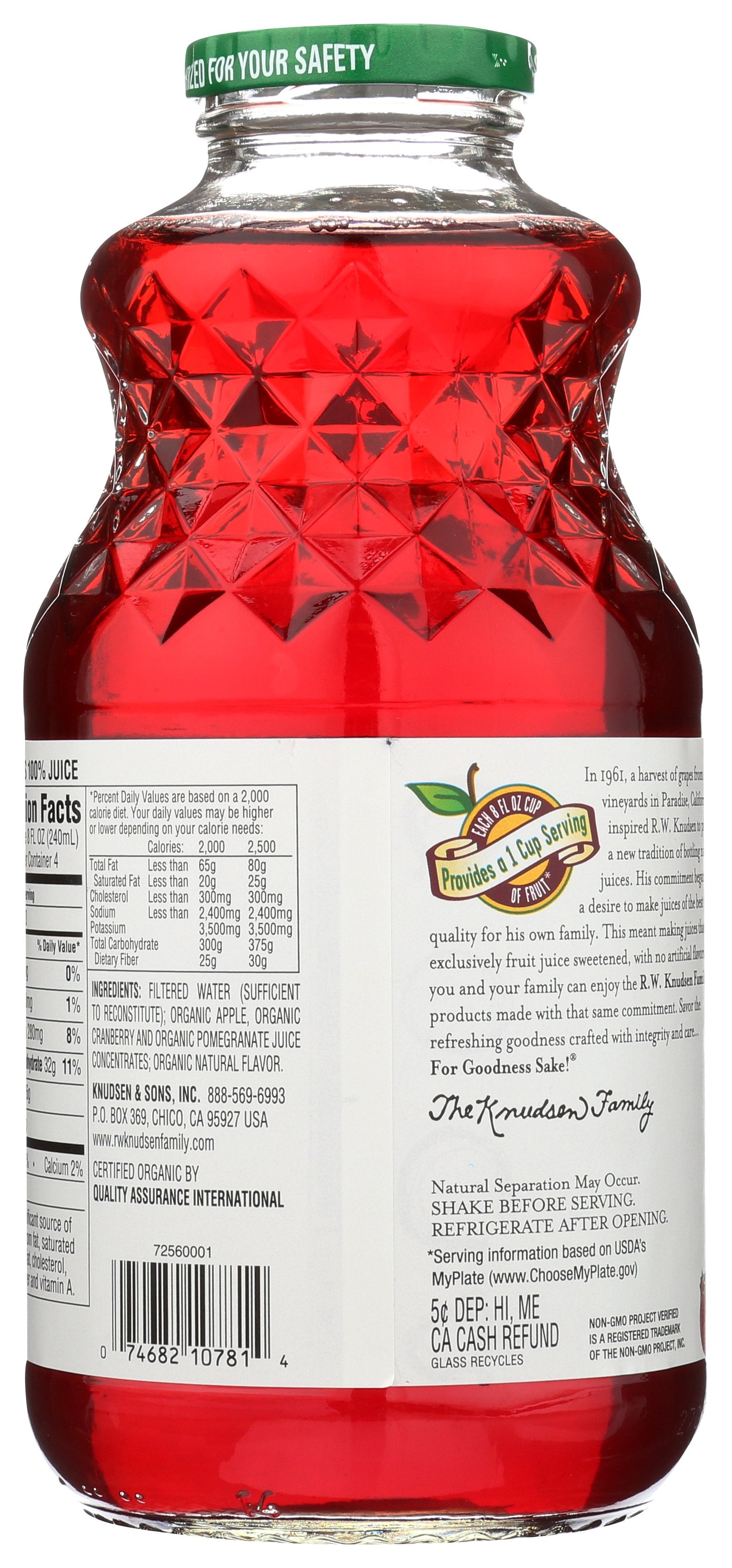 KNUDSEN JUICE CRNBRY PMGRNT - Case of 6