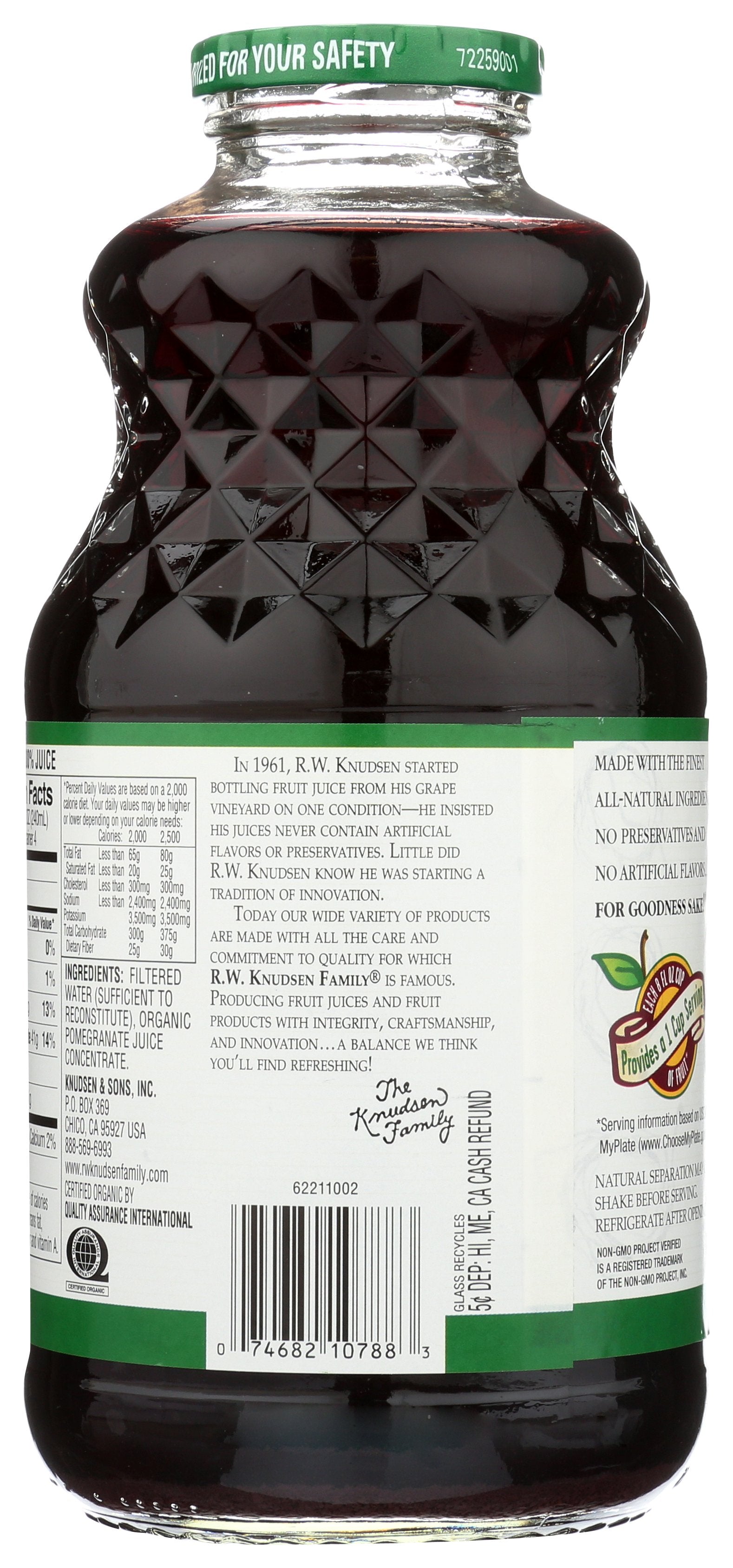 KNUDSEN JUICE JUST POMGRNT ORG - Case of 6