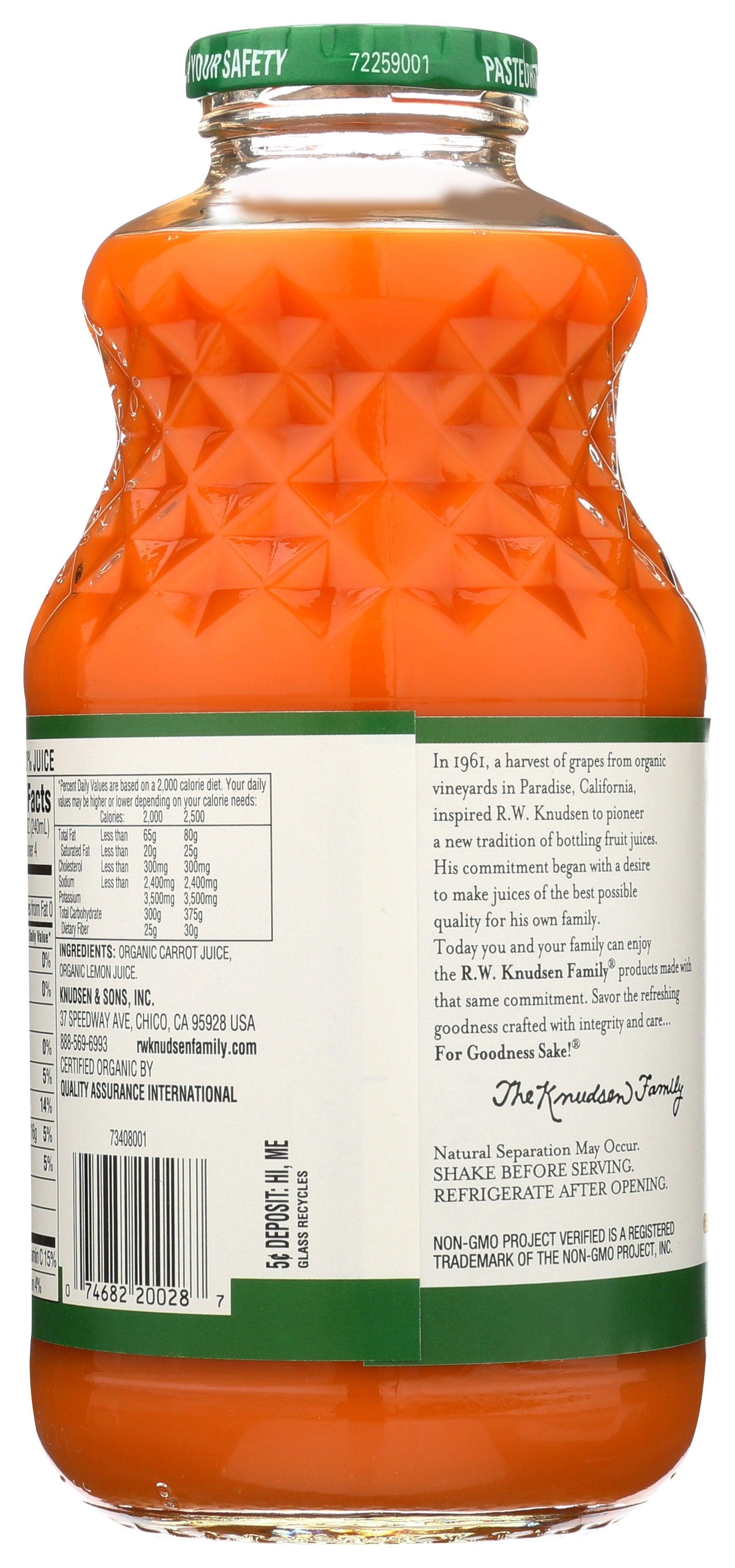 KNUDSEN BEV CARROT - Case of 6