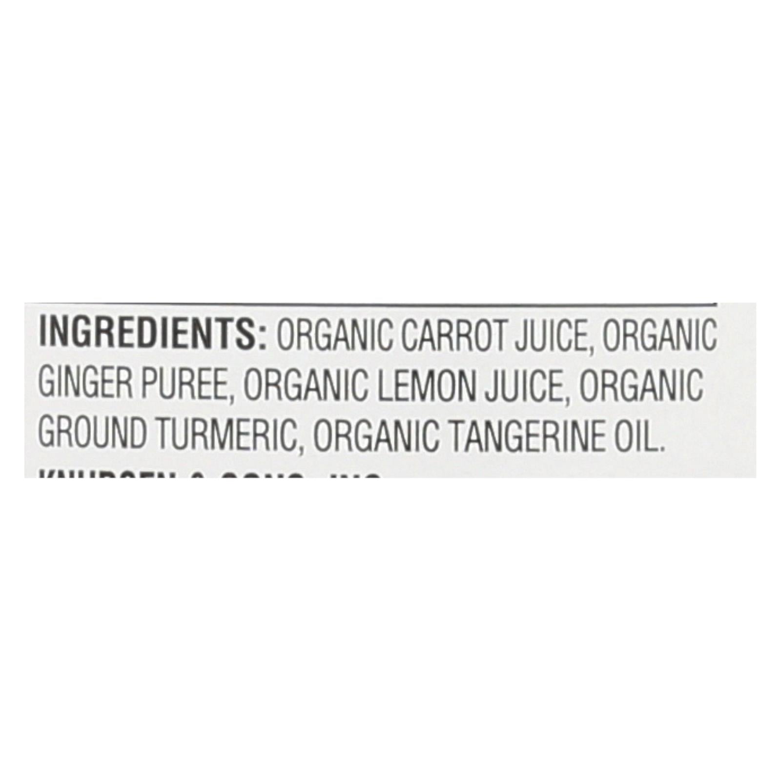 R.W. Knudsen Organic Juice, Carrot Ginger Turmeric - Case of 6 - 32 FZ
