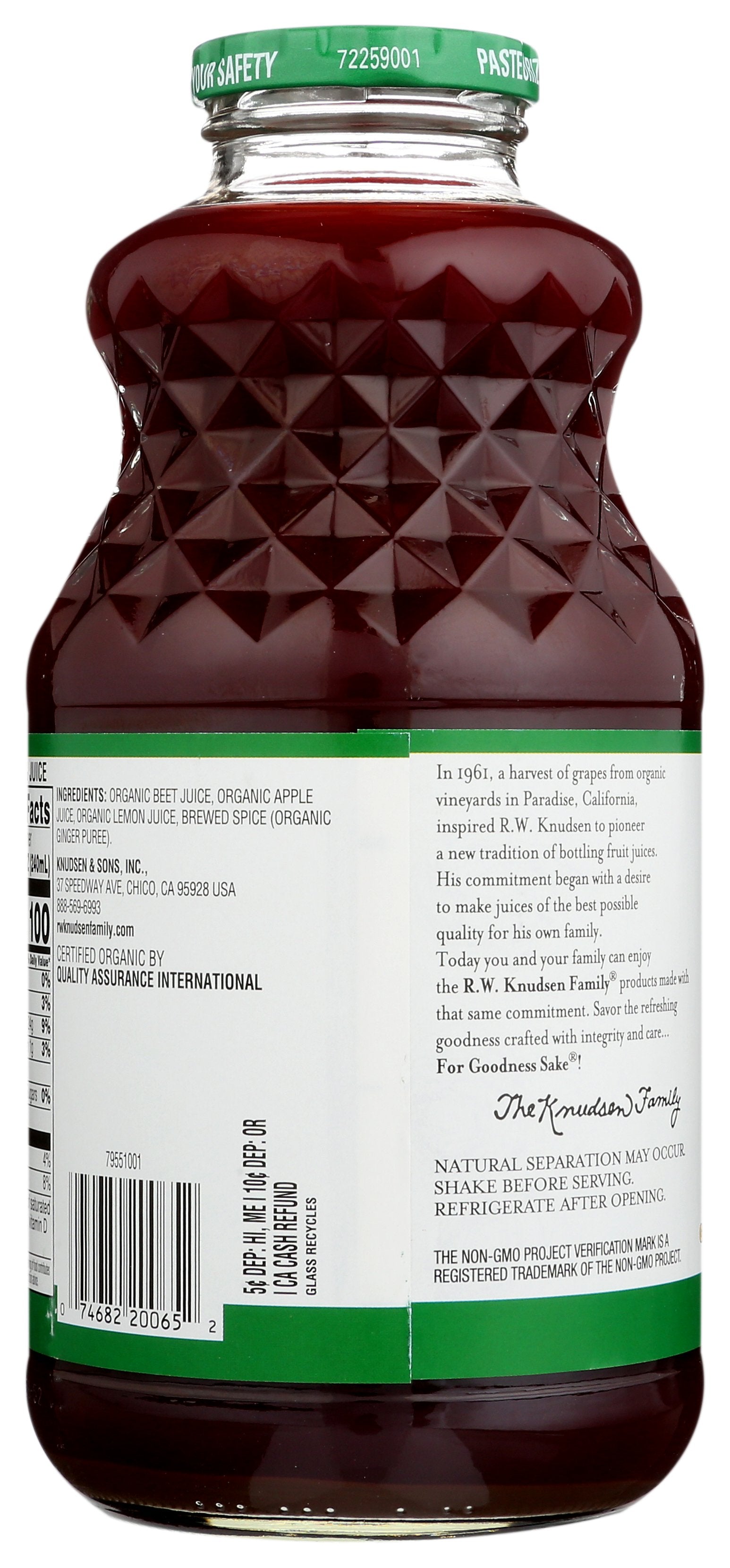 KNUDSEN JUICE BEET APPLE GINGER - Case of 6