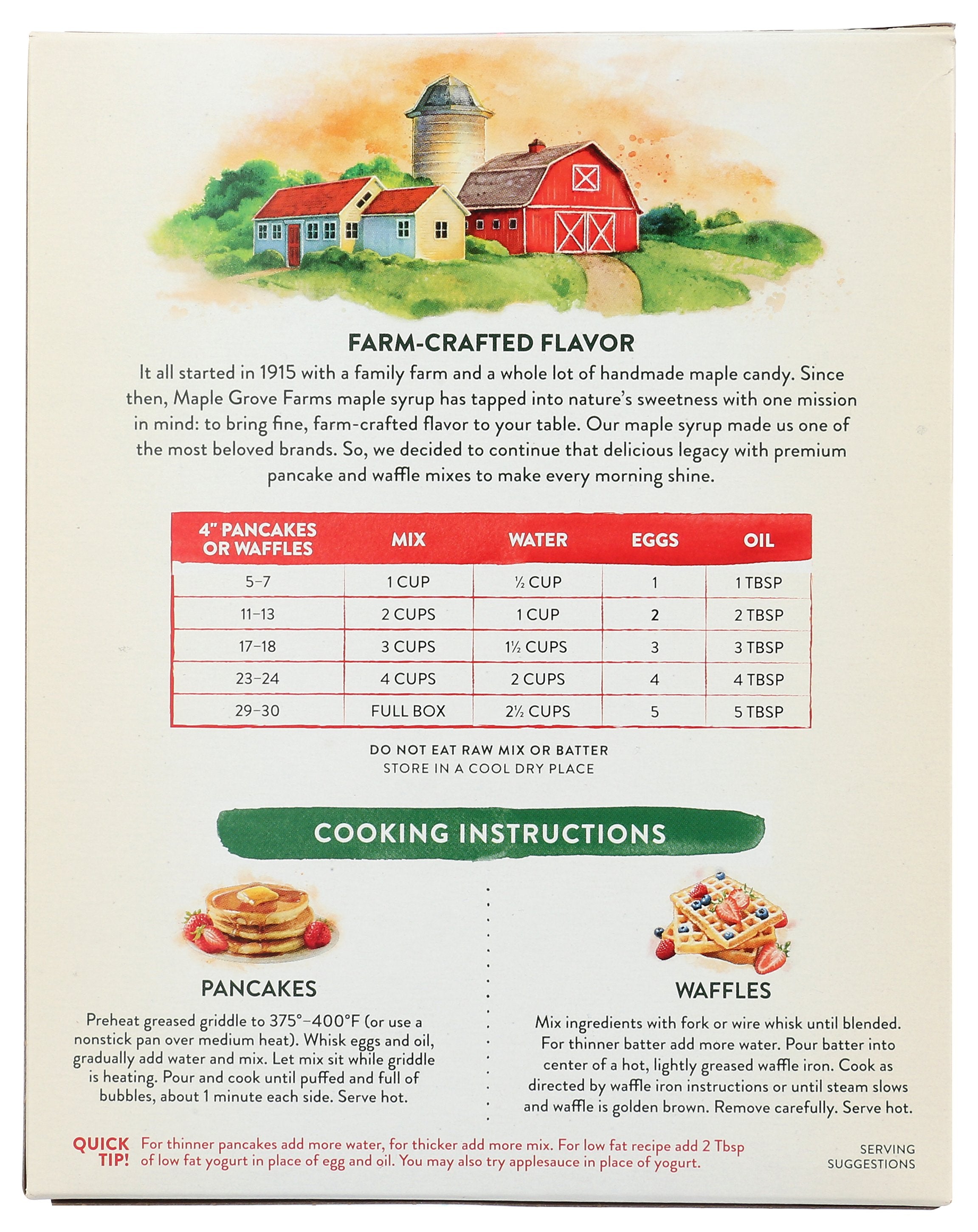 MAPLE GROVE MIX PNCAKE BTTRMLK HNY - Case of 6