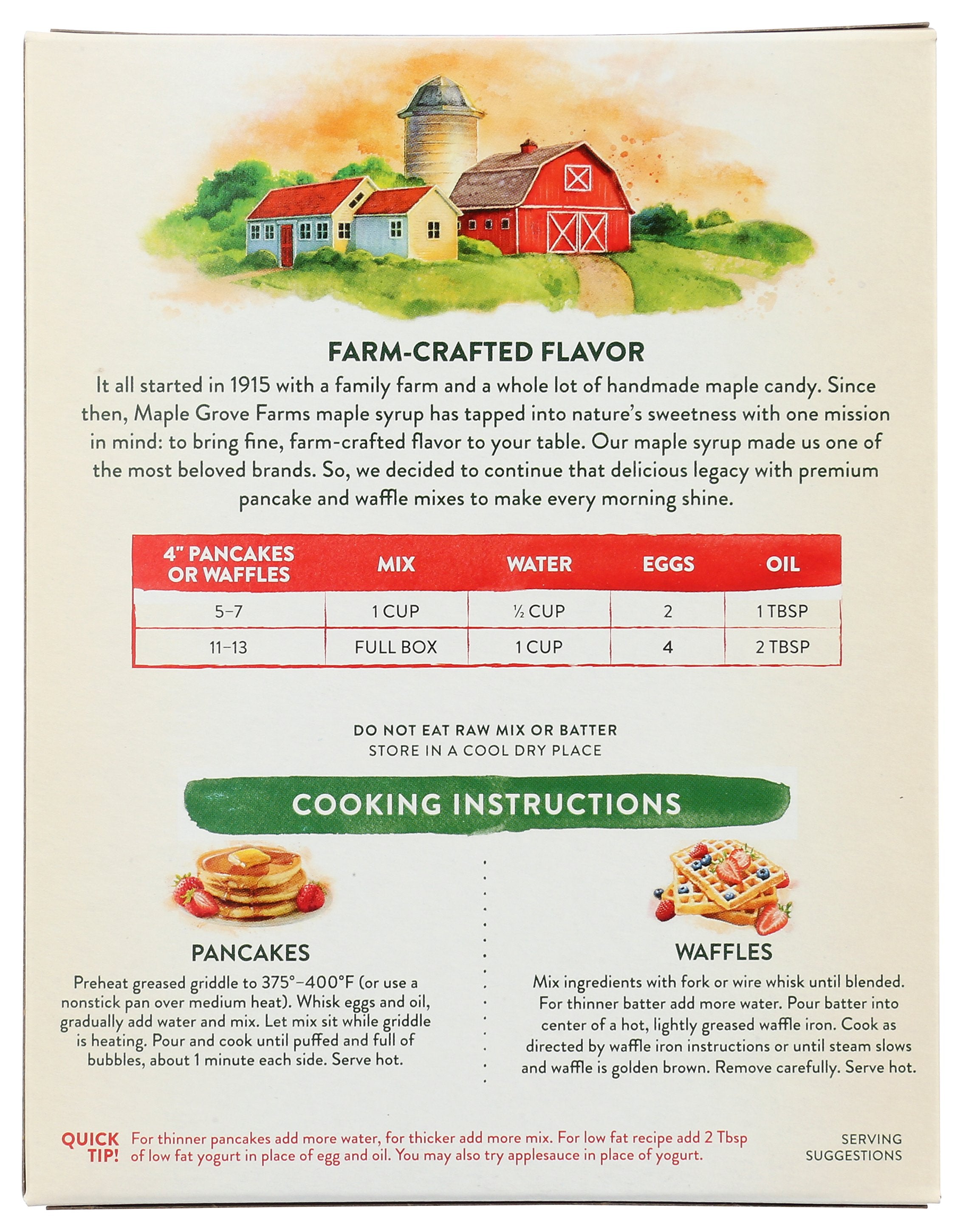 MAPLE GROVE MIX PNCAKE NTRL SF LC - Case of 8