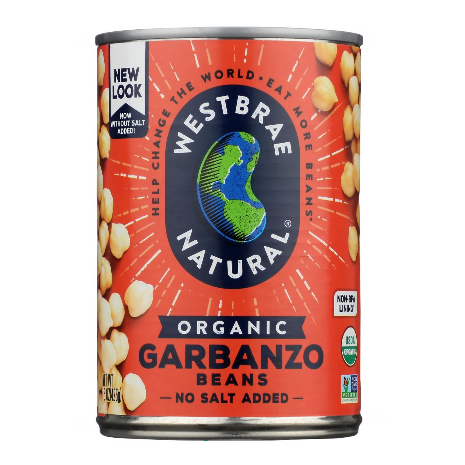 Westbrae Foods Organic Garbanzo Beans - Case Of 12 - 15 Oz.