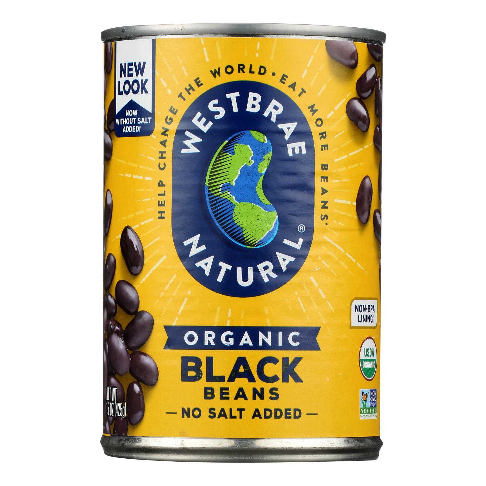 Westbrae Foods Organic Black Beans - Case Of 12 - 15 Oz.