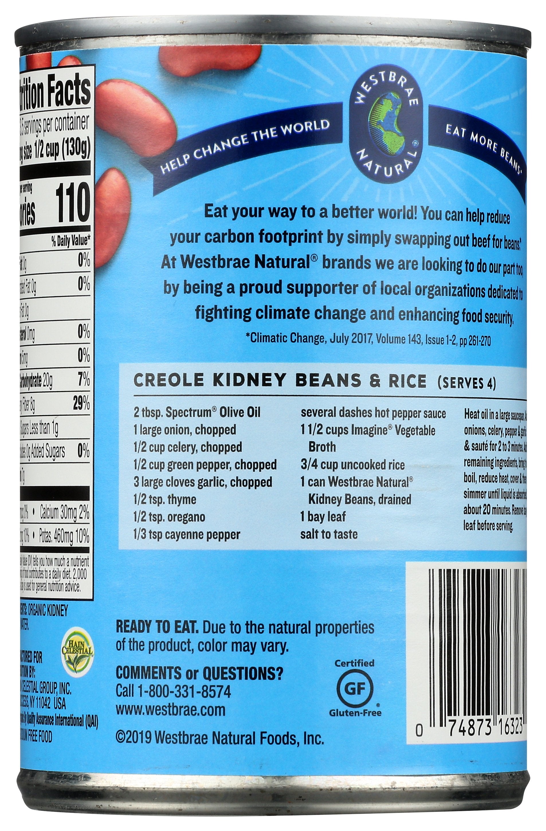 WESTBRAE BEAN KIDNEY FF ORG - Case of 3