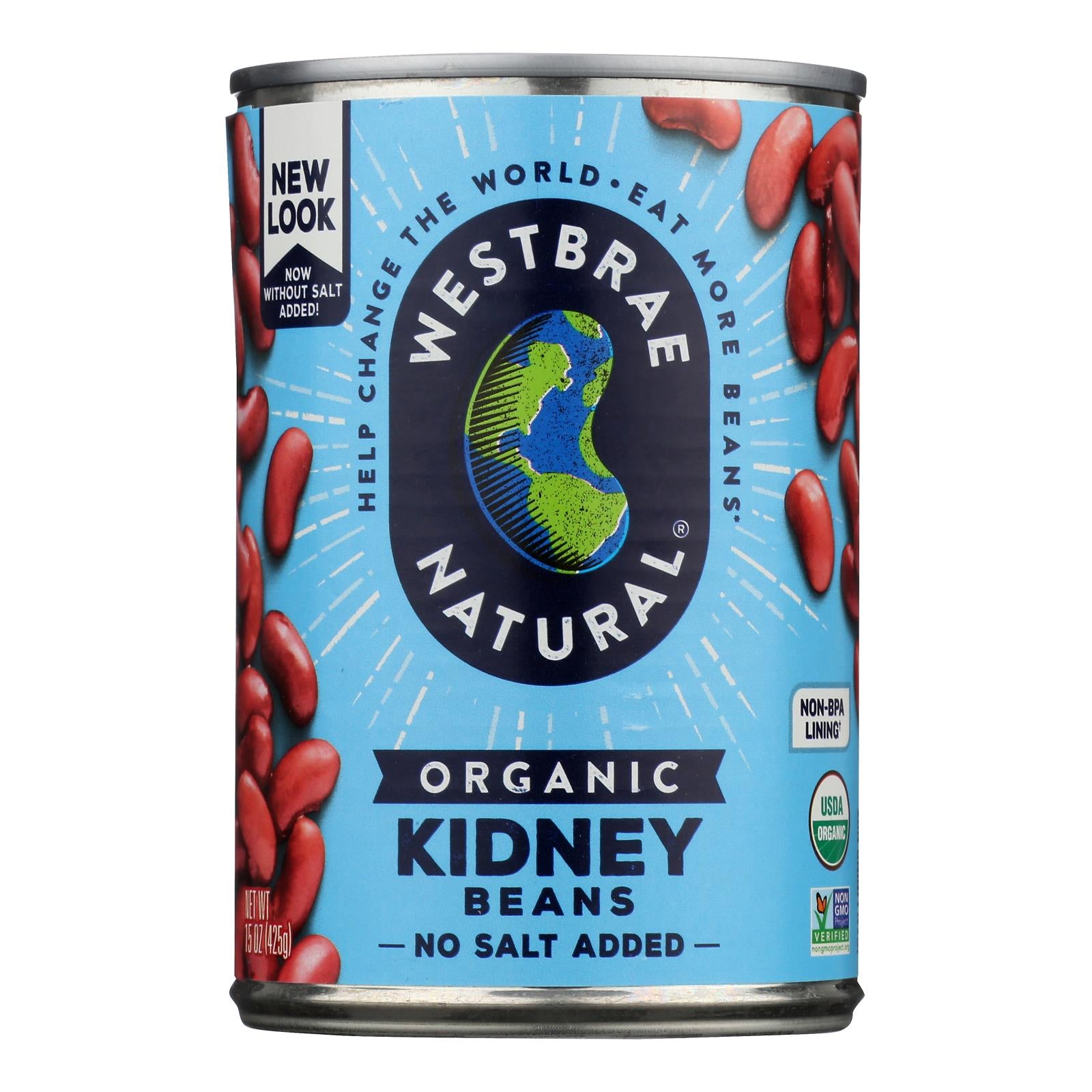 Westbrae Foods Organic Kidney Beans - Case Of 12 - 15 Oz.