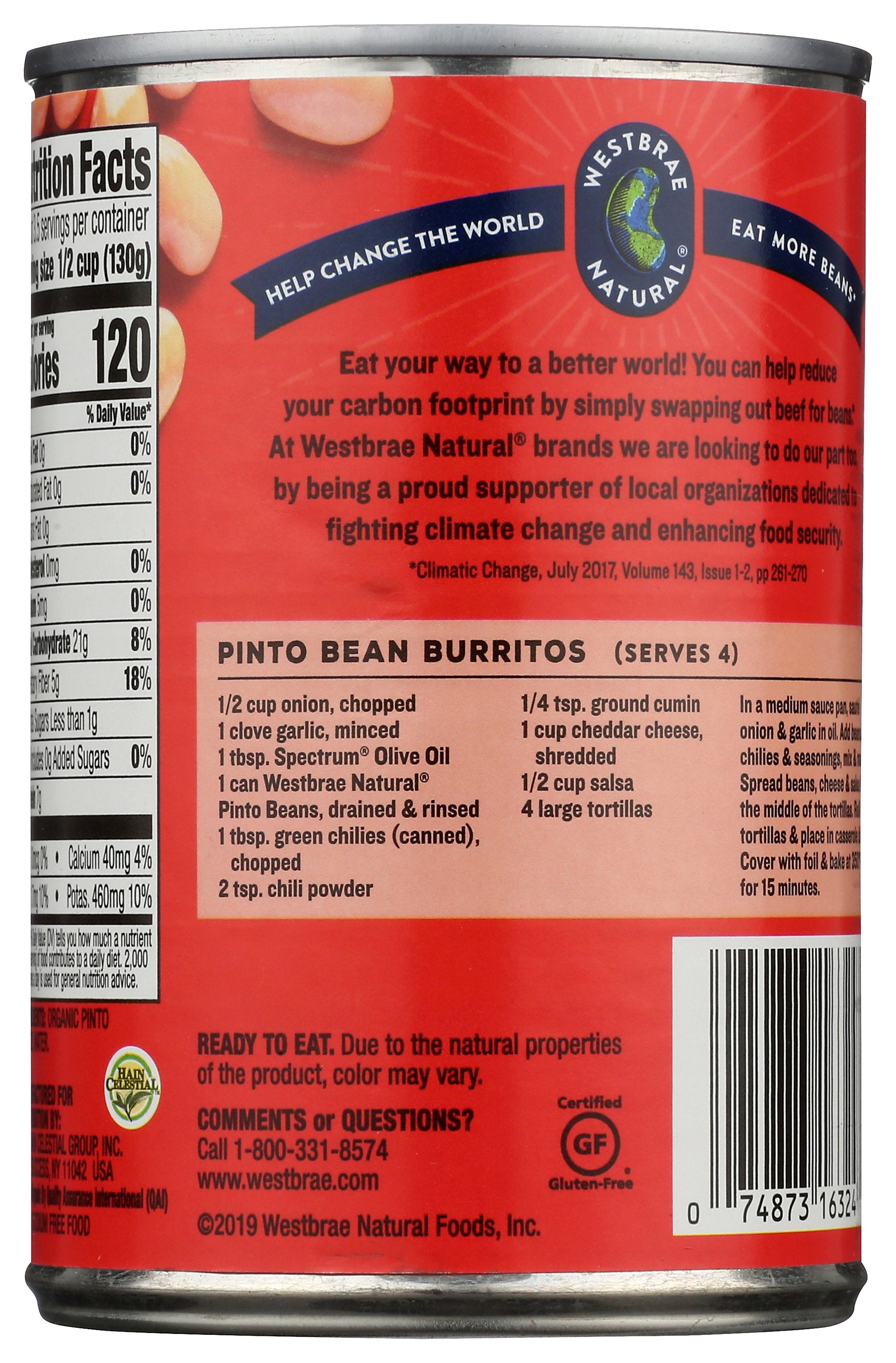 WESTBRAE BEAN PINTO FF ORG