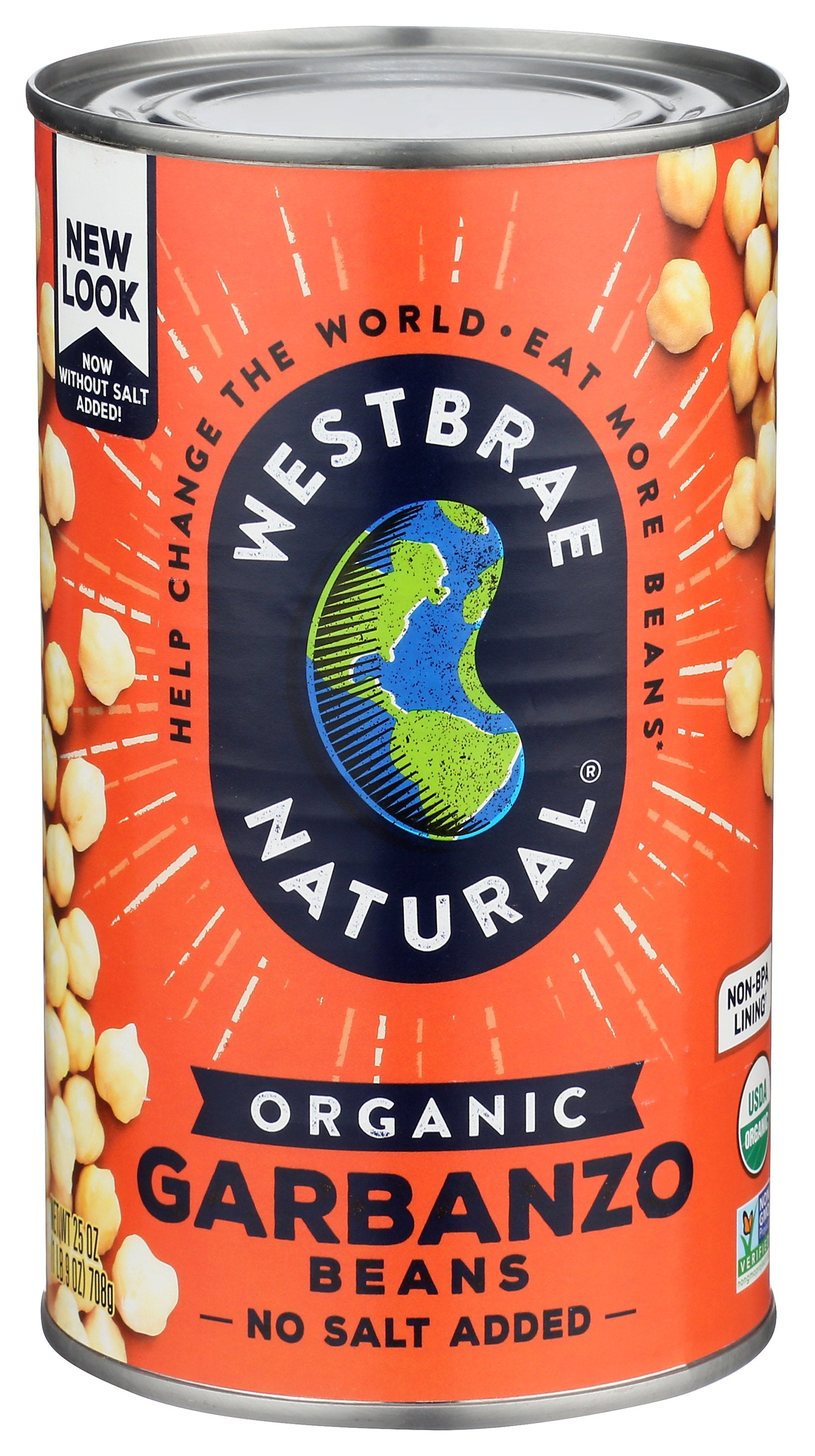 WESTBRAE BEAN GARBANZO ORG - Case of 6