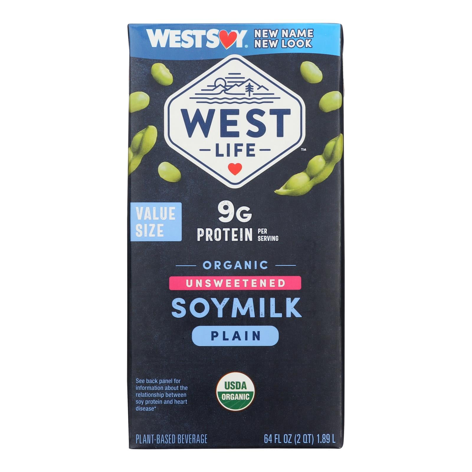 Westsoy Original Soymilk - Unsweetened - Case Of 8 - 64 Fl Oz.