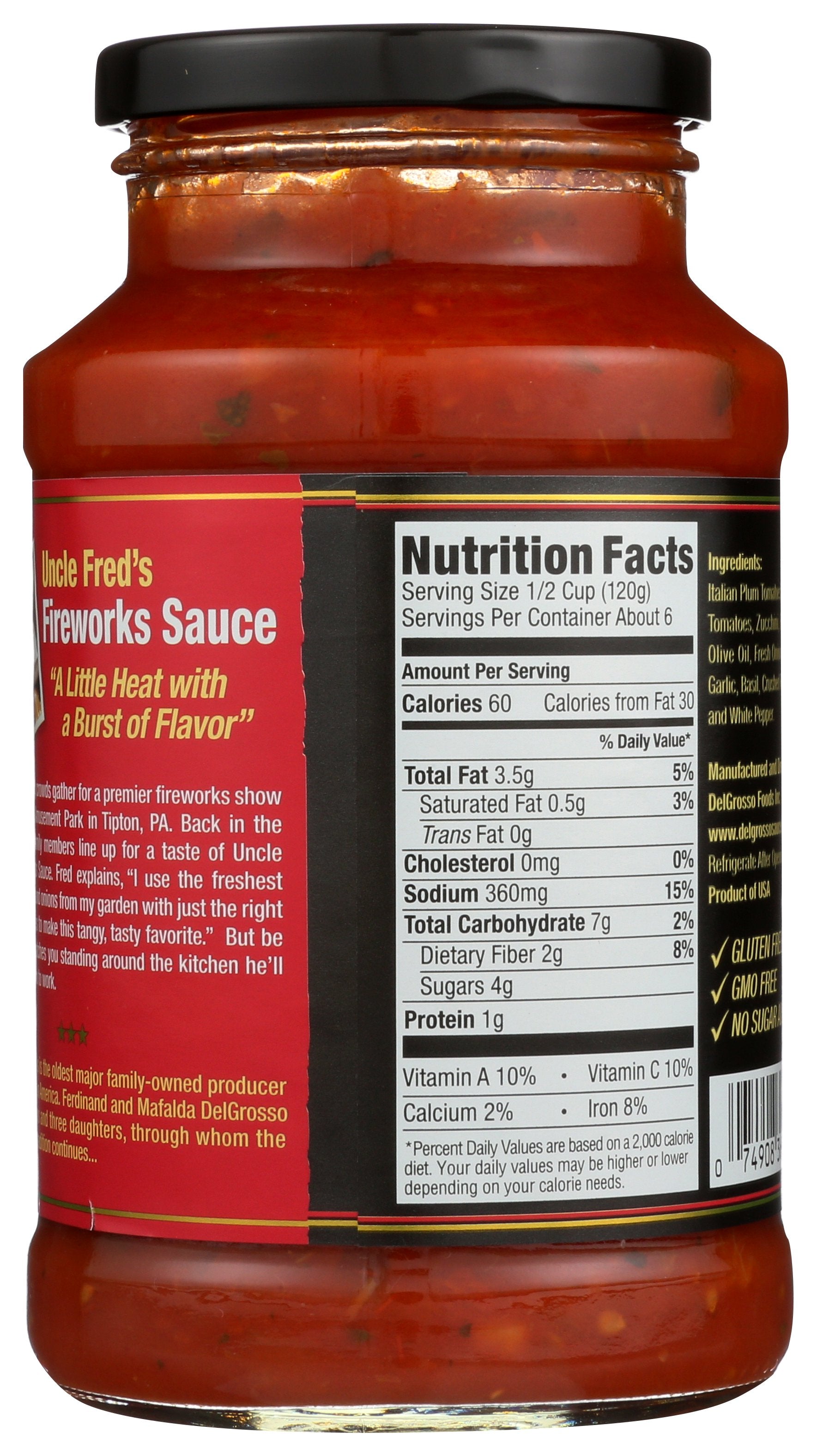 LA FAMIGLIA DELGROSSO SAUCE PASTA FIREWORKS - Case of 6