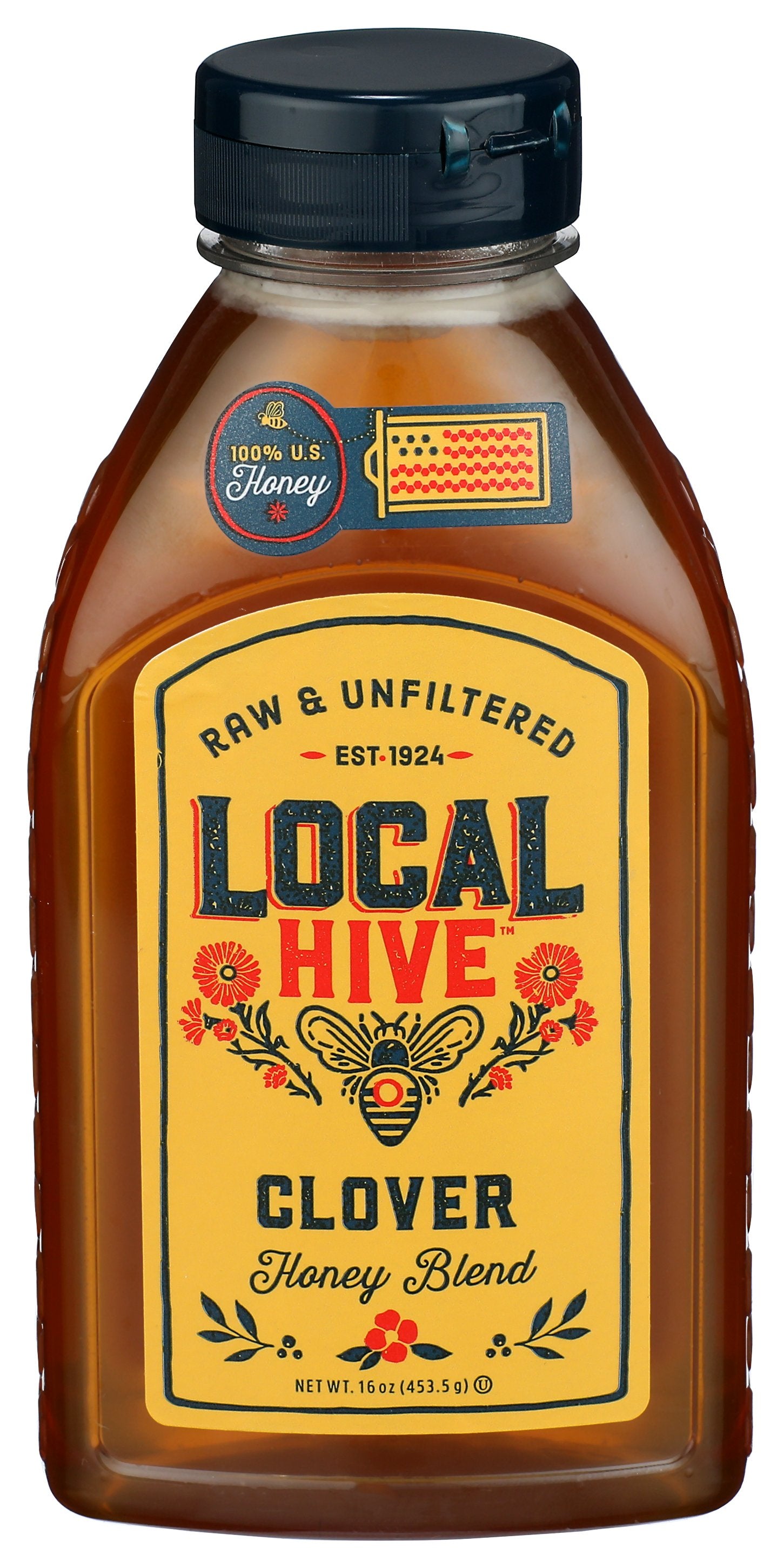LOCAL HIVE HONEY CLOVER RAW - Case of 6