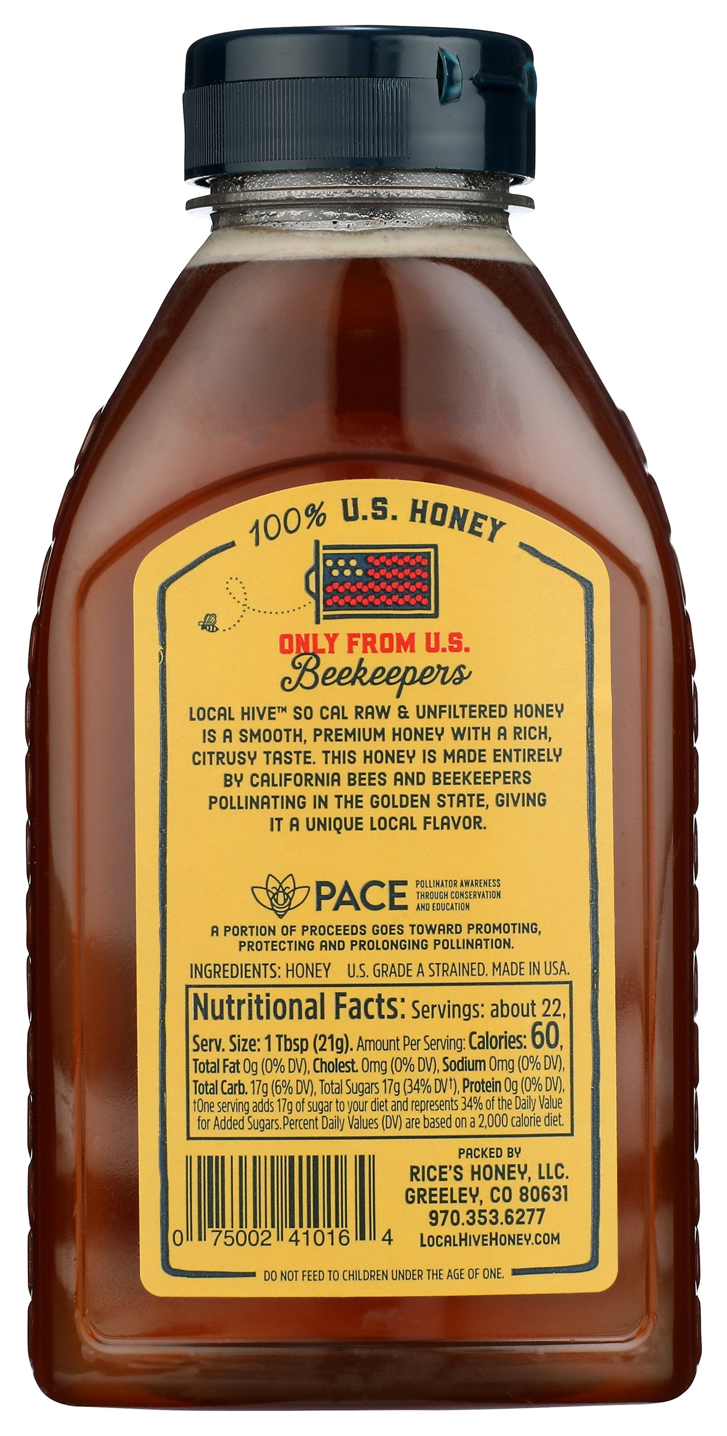 LOCAL HIVE HONEY RAW SO CAL - Case of 6