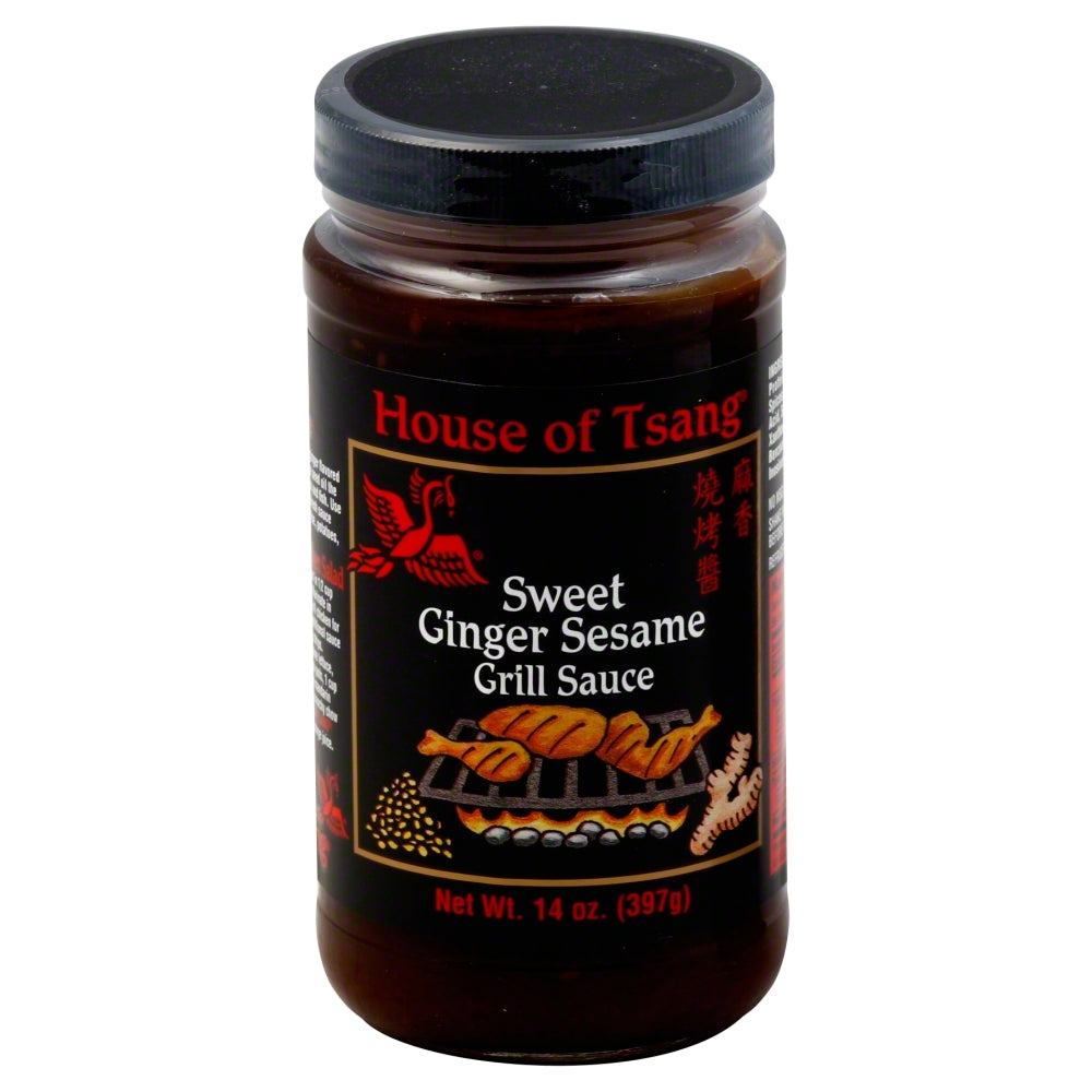 House of Tsang Sweet Ginger Sesame Grill Sauce - Case of 6 - 12 oz