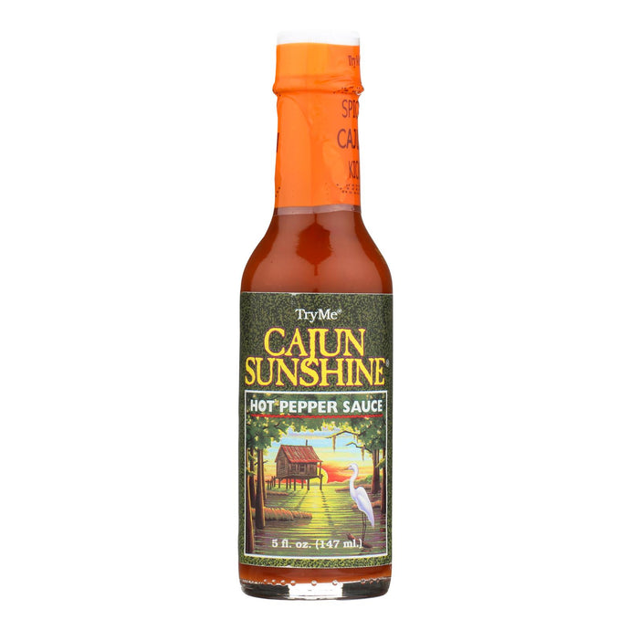 Try Me Cajun Sunshine - Hot Pepper Sauce - Case Of 6 - 5 Oz.