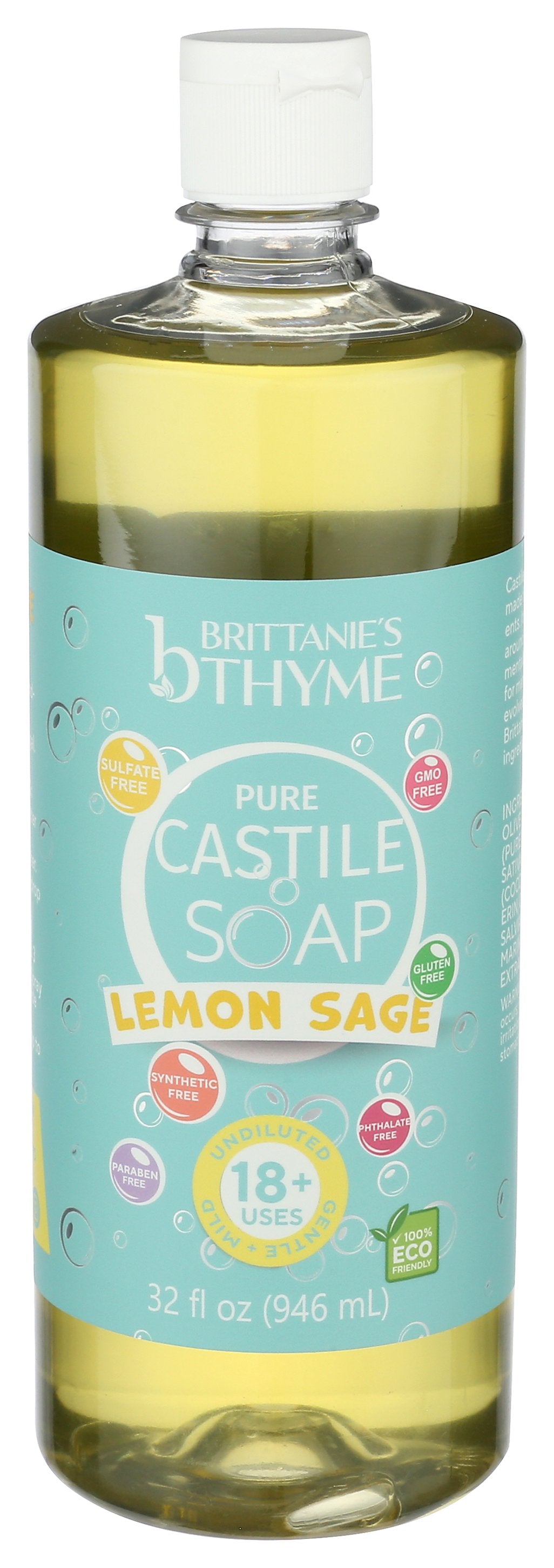 BRITTANIES THYME SOAP LIQUID LEMON SAGE