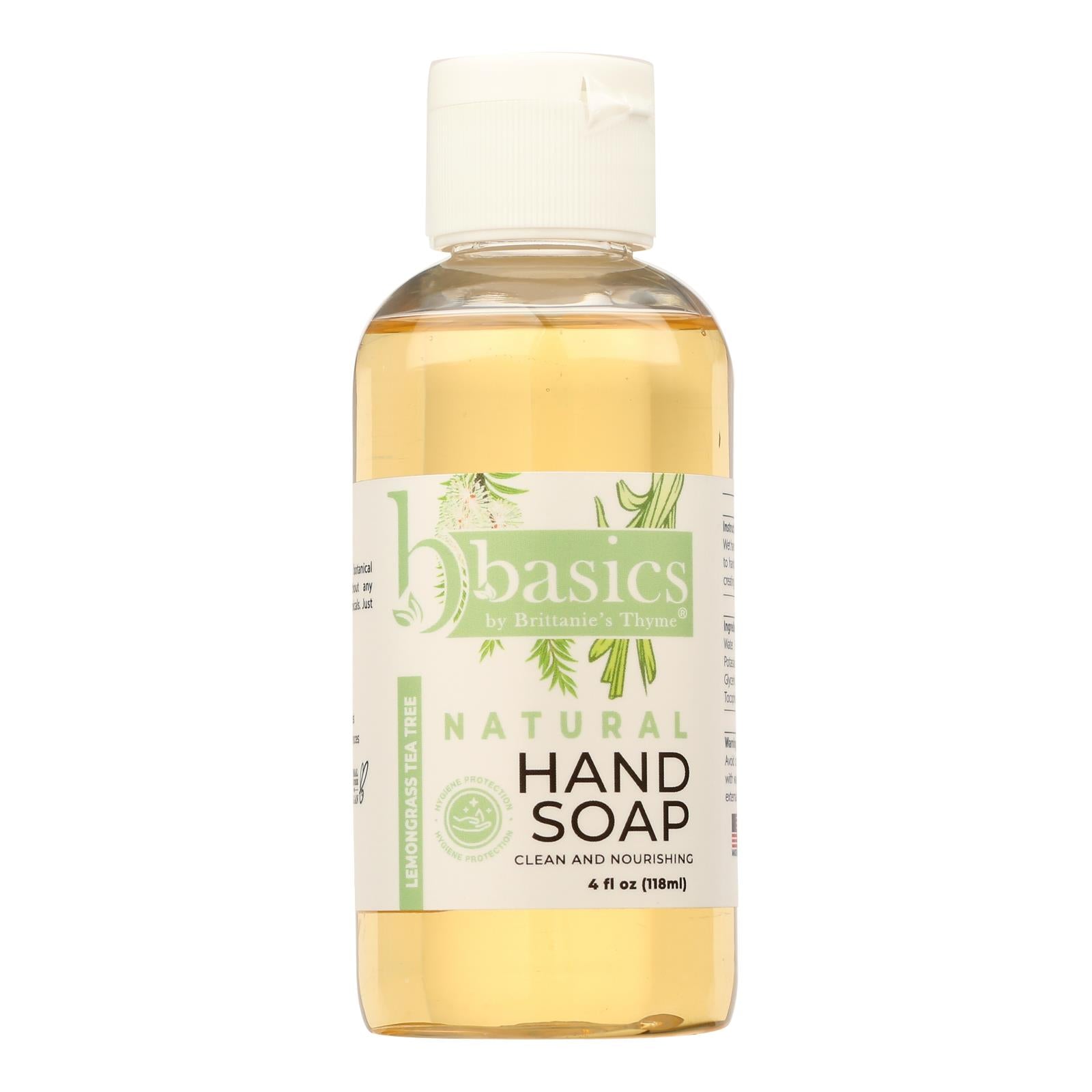 Brittanie's Thyme - Hand Soap Bsics Lmngrs Ttree - 1 Each-4 FZ
