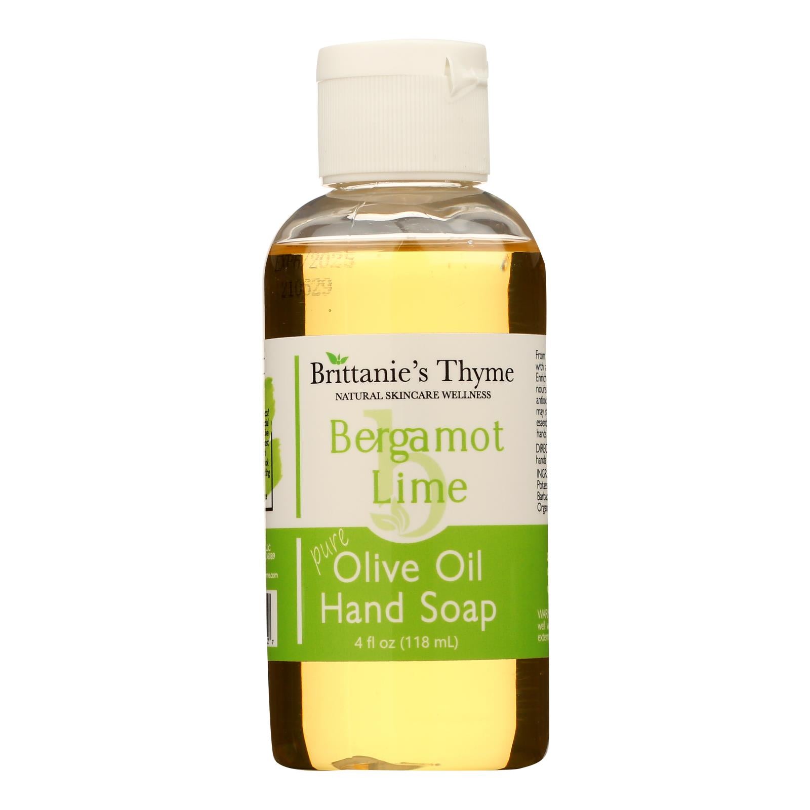 Brittanie's Thyme - Hand Soap Liquid Brgmnt Lime - 1 Each-4 Fz