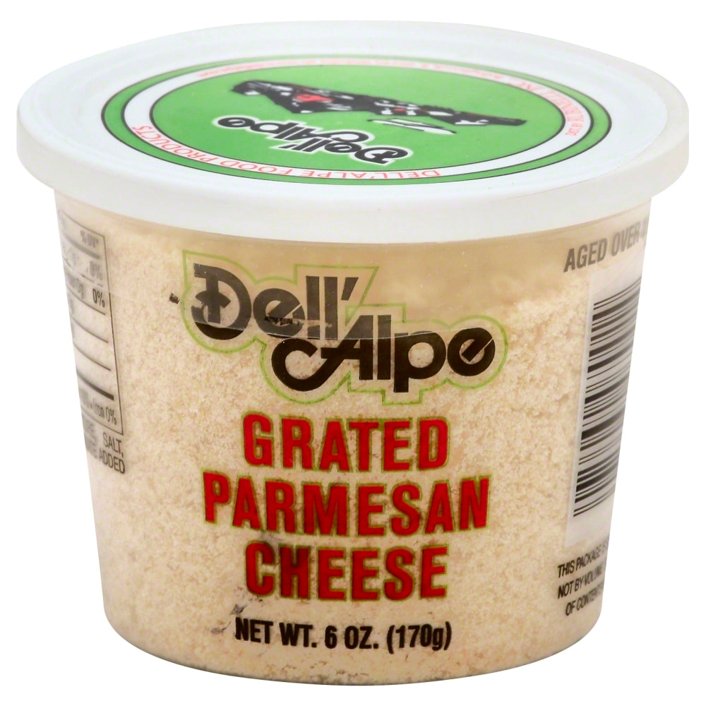 Dell Alpe Cheese Parm Grated - Pack of 12 - 6 oz