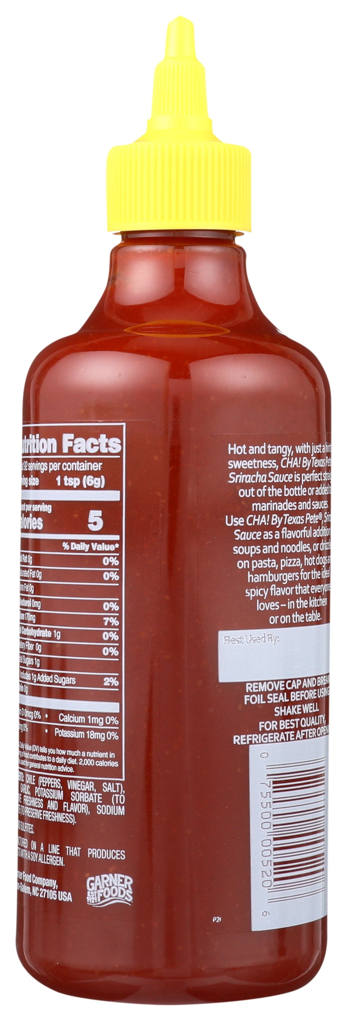 TEXAS PETE SAUCE CHA SRIRACHA - Case of 12