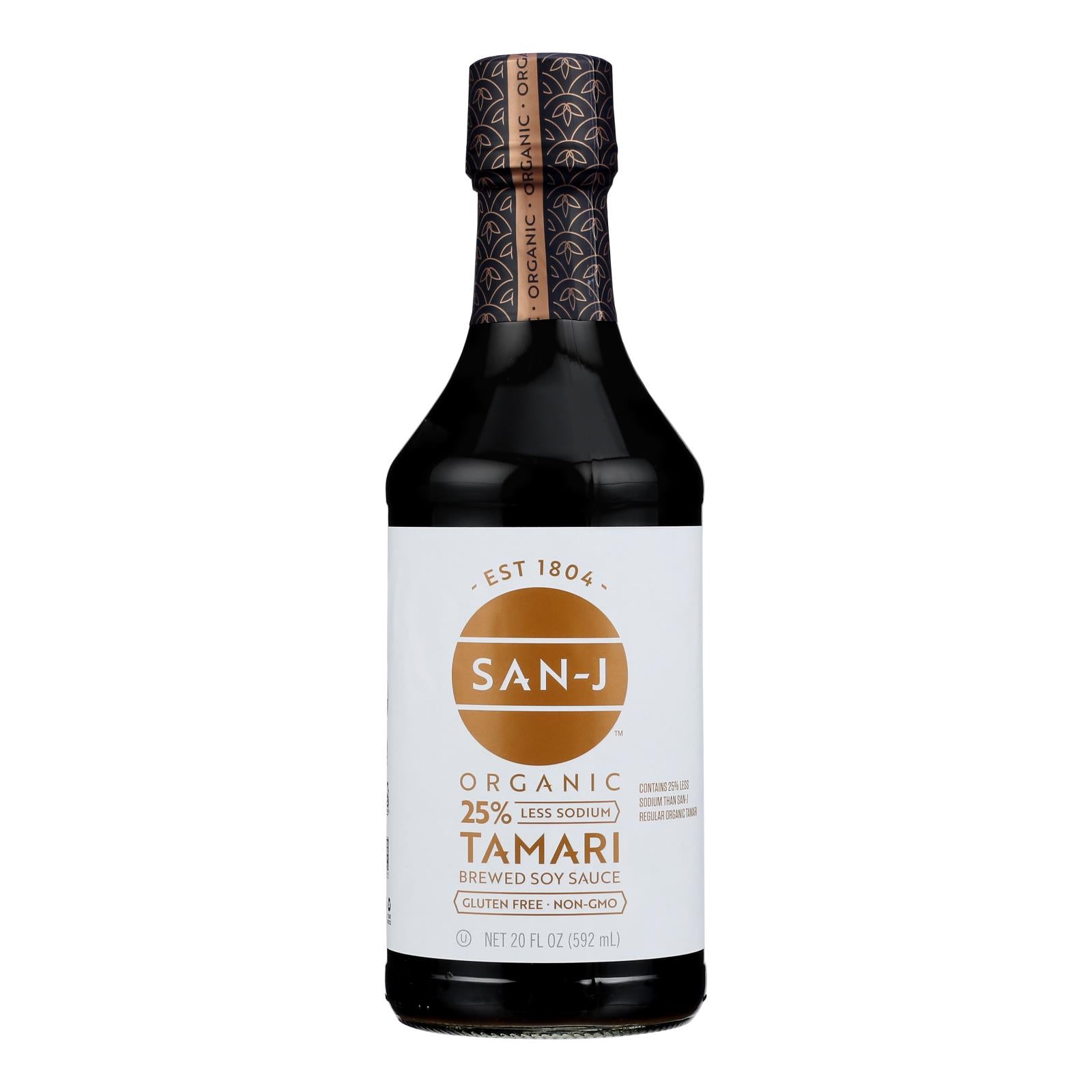 San - J Tamari Soy Sauce - Case Of 6 - 20 Fl Oz.
