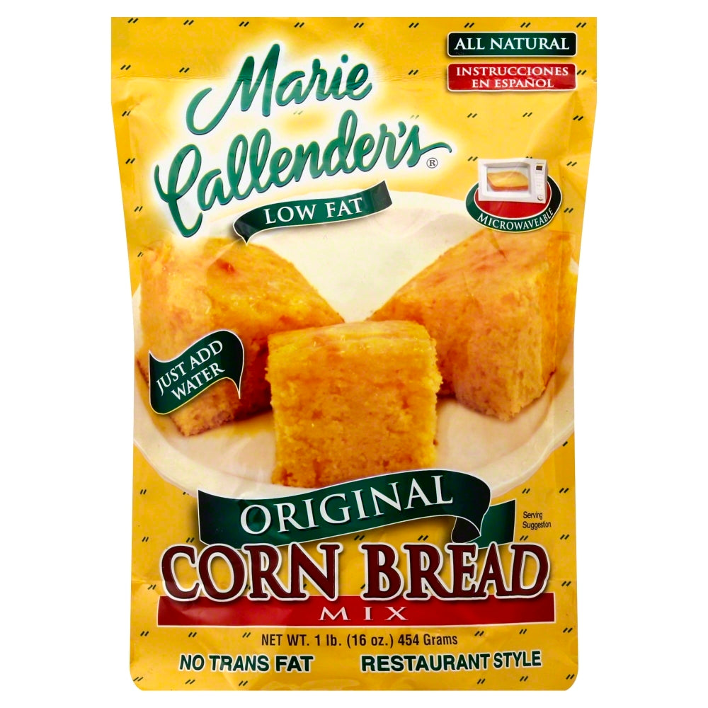 Marie Callender's Restaurant Style Original Corn Bread Mix 1 lb - Case of 6