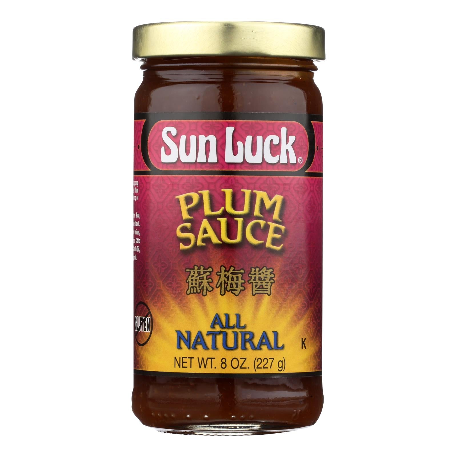 Sun Luck Plum Sauce - Case of 12 - 8 OZ