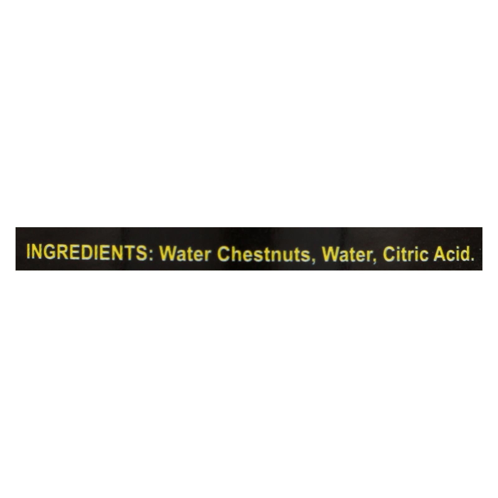 Sun Luck Water Chestnut - Sliced Peeled - Case of 12 - 8 oz.