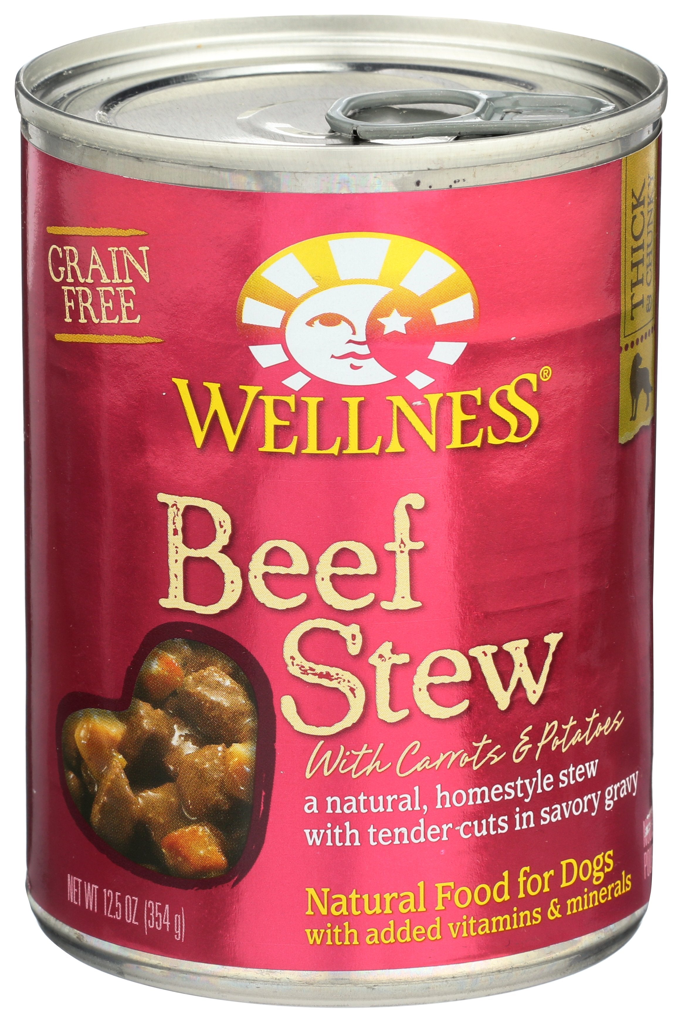 WELLNESS DOG FOOD STW BEEF CRRT PTO CAN