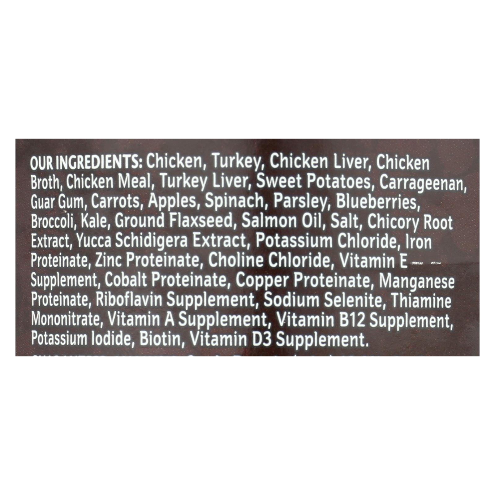 Wellness Pet Products Dog Food - Gain Free - Turkey And Chicken With Liver - Case Of 12 - 12.5 Oz.