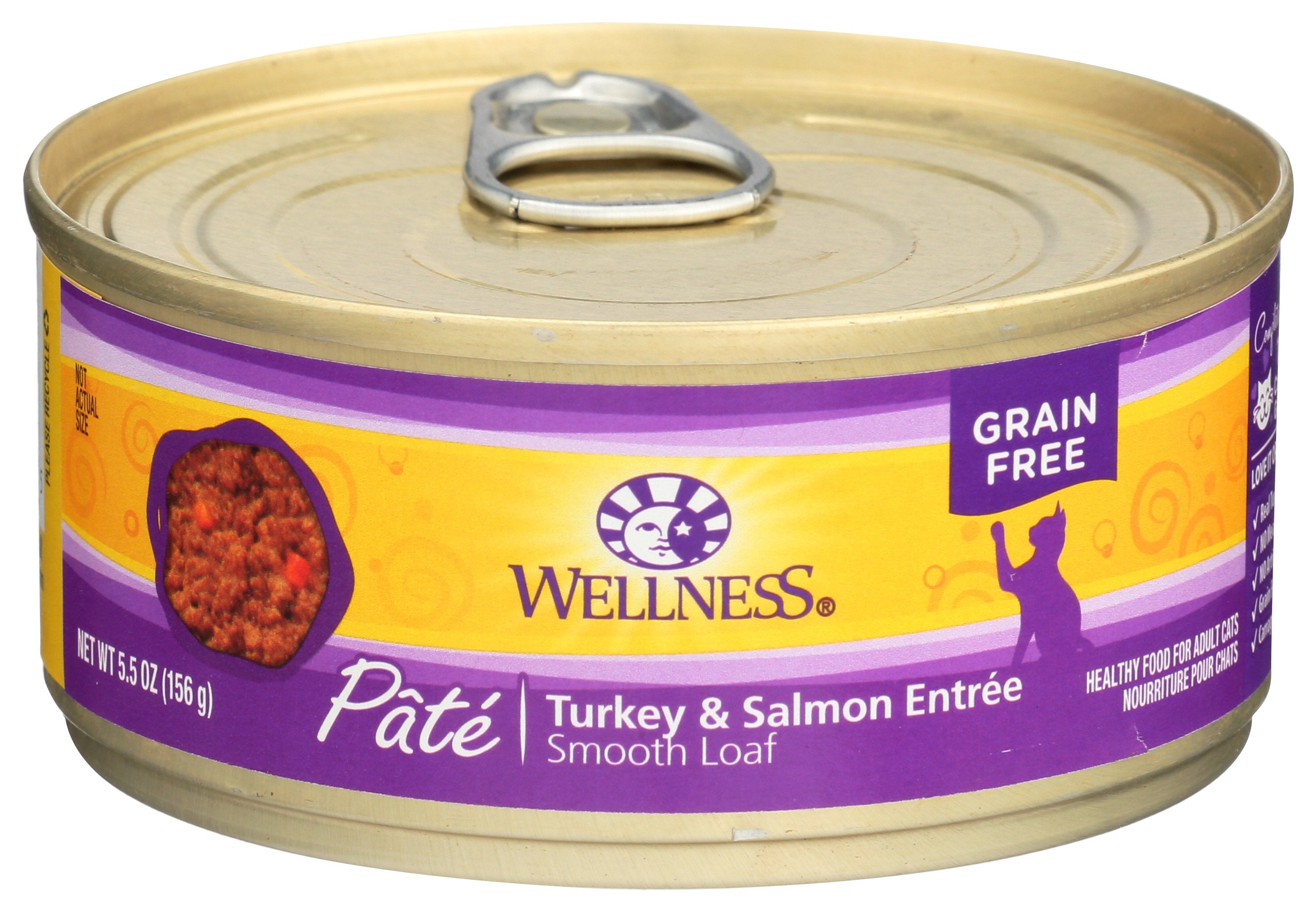 WELLNESS CAT FOOD TRKY & SALMON [COMPLETE HEALTH - 5.5 OZ]